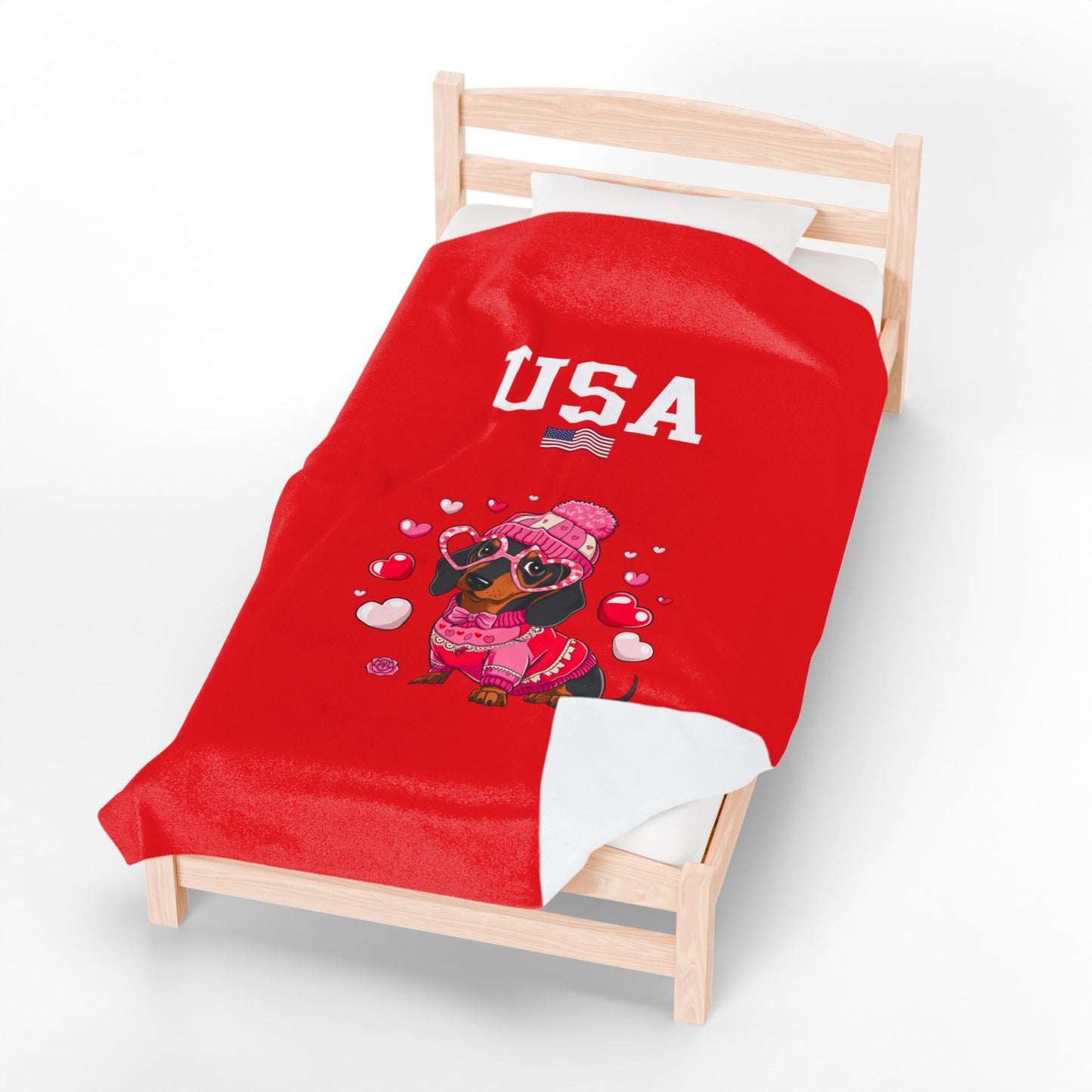 Princess Grace  TEAM USA  Velveteen Plush Blanket
