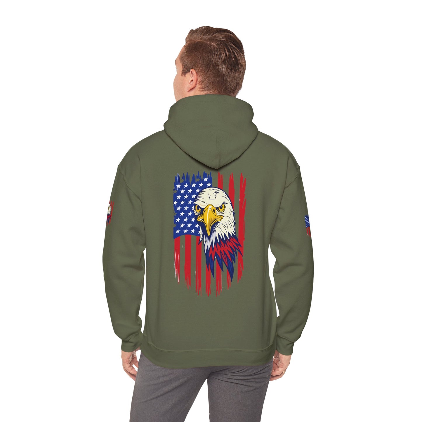 Princess Grace  Patriotic Eagle Unisex Heavy Blend Hoodie