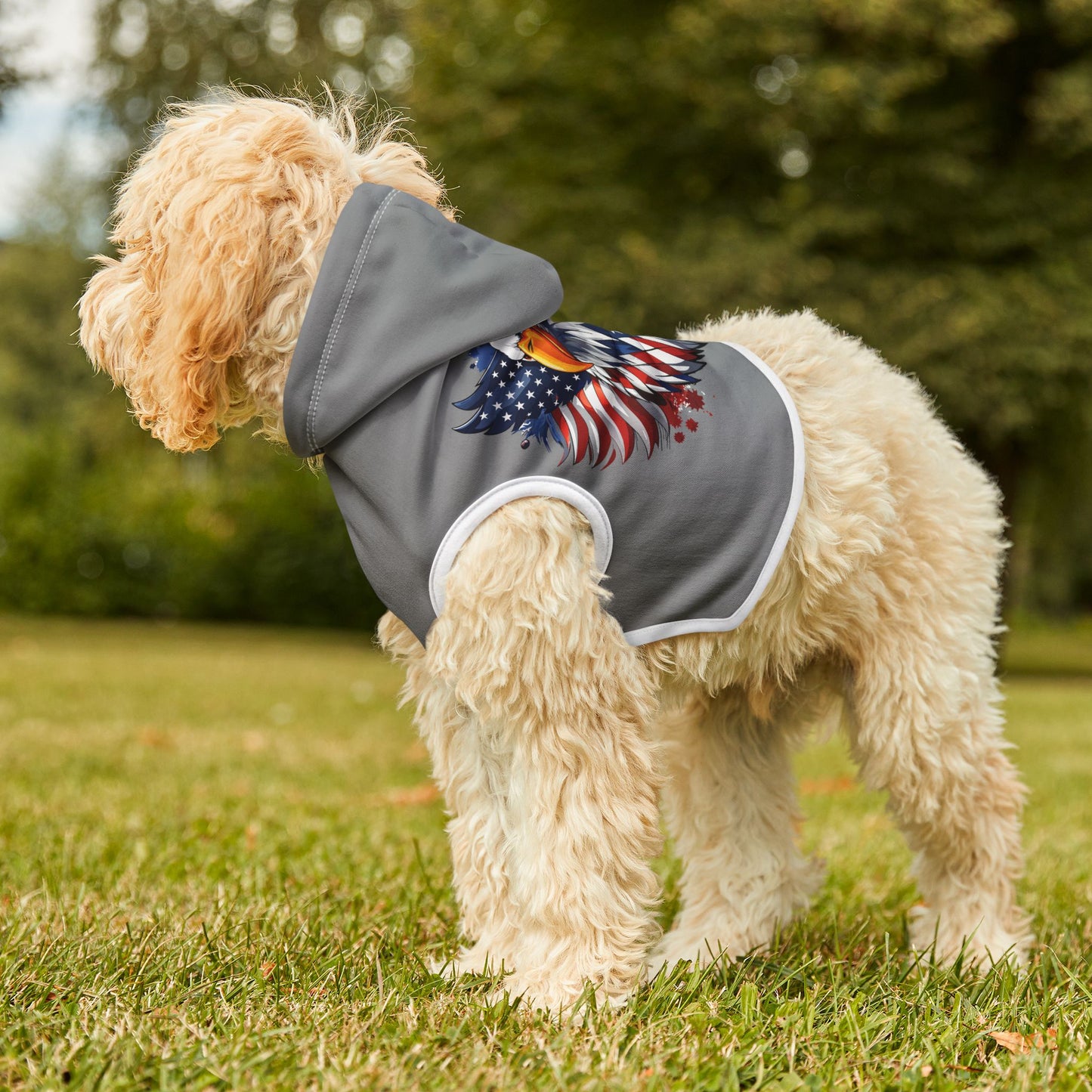 Princess Grace Patriotic Pet Hoodie