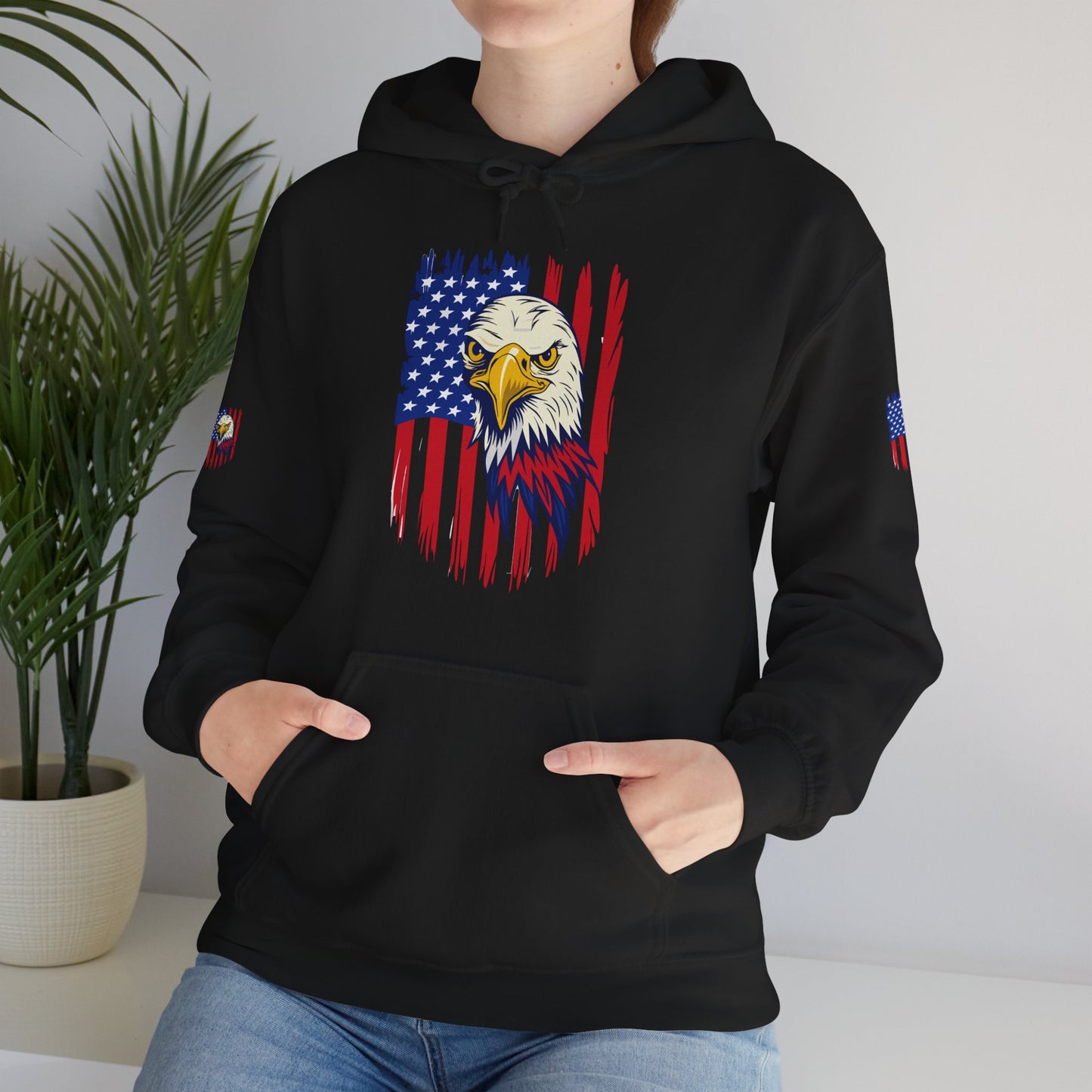 Princess Grace  Patriotic Eagle Unisex Heavy Blend Hoodie