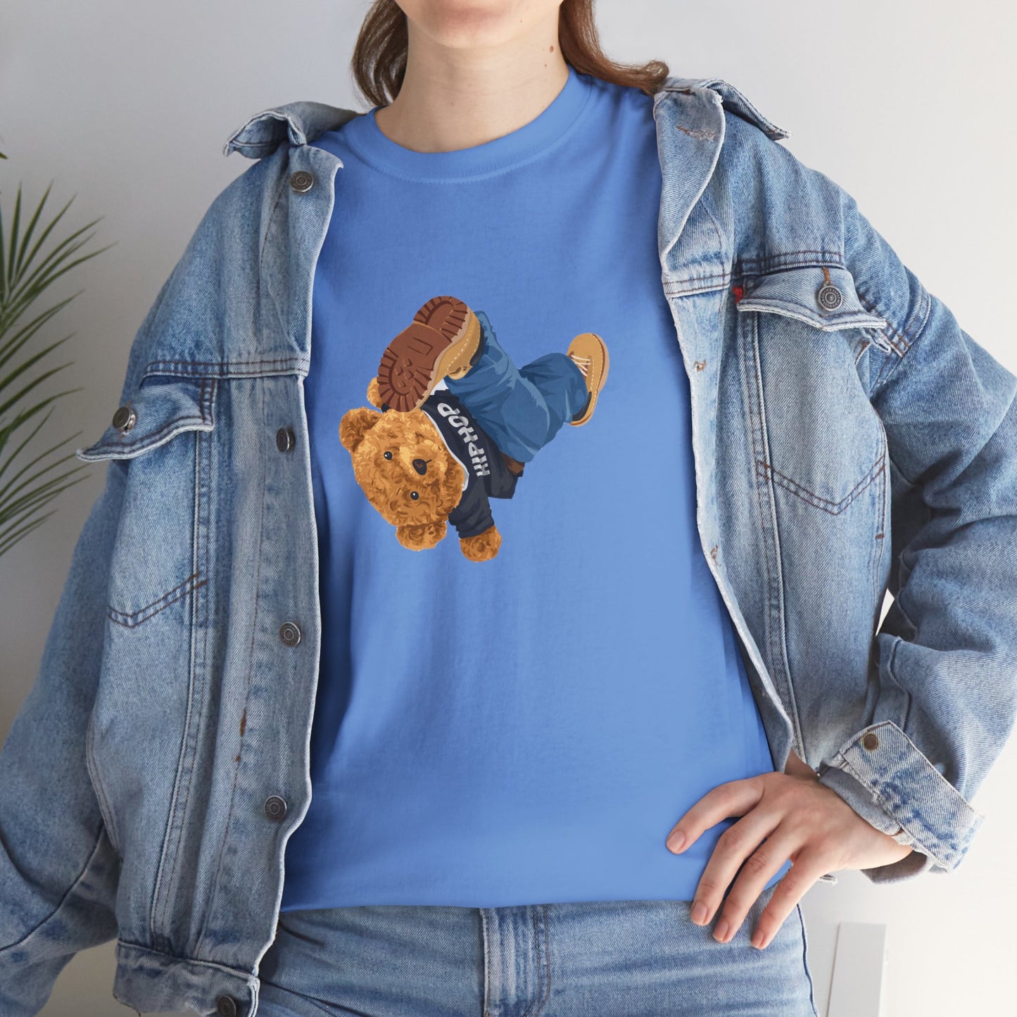 Princess Grace  Casual Vintage Hi[ Hop Bear Tee for Trendy Everyday Wear