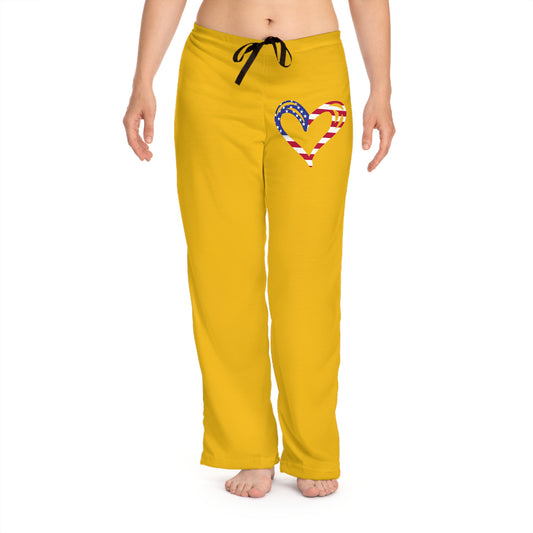 Princess Grace  Patriotic Heart  Pajama Pants  Cozy & Festive Sleepwear
