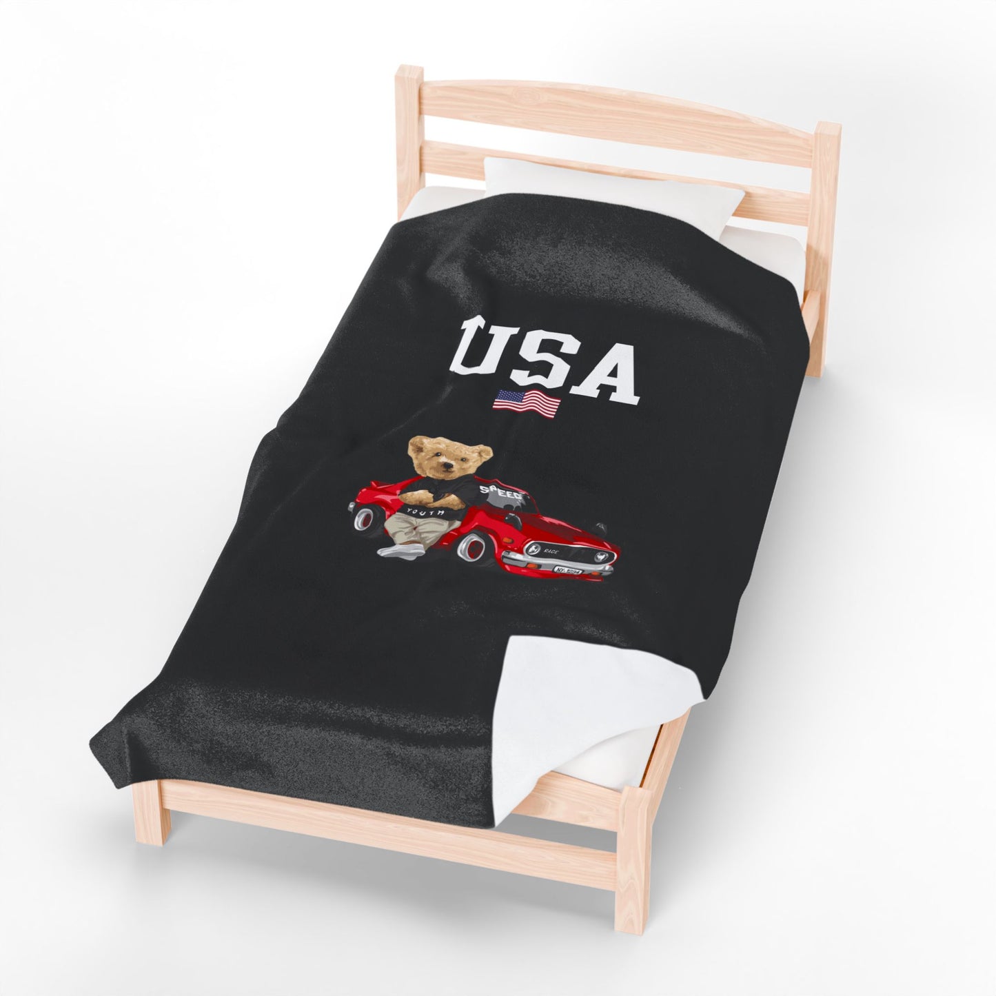 Princess Grace  TEAM USA  Velveteen Plush Blanket
