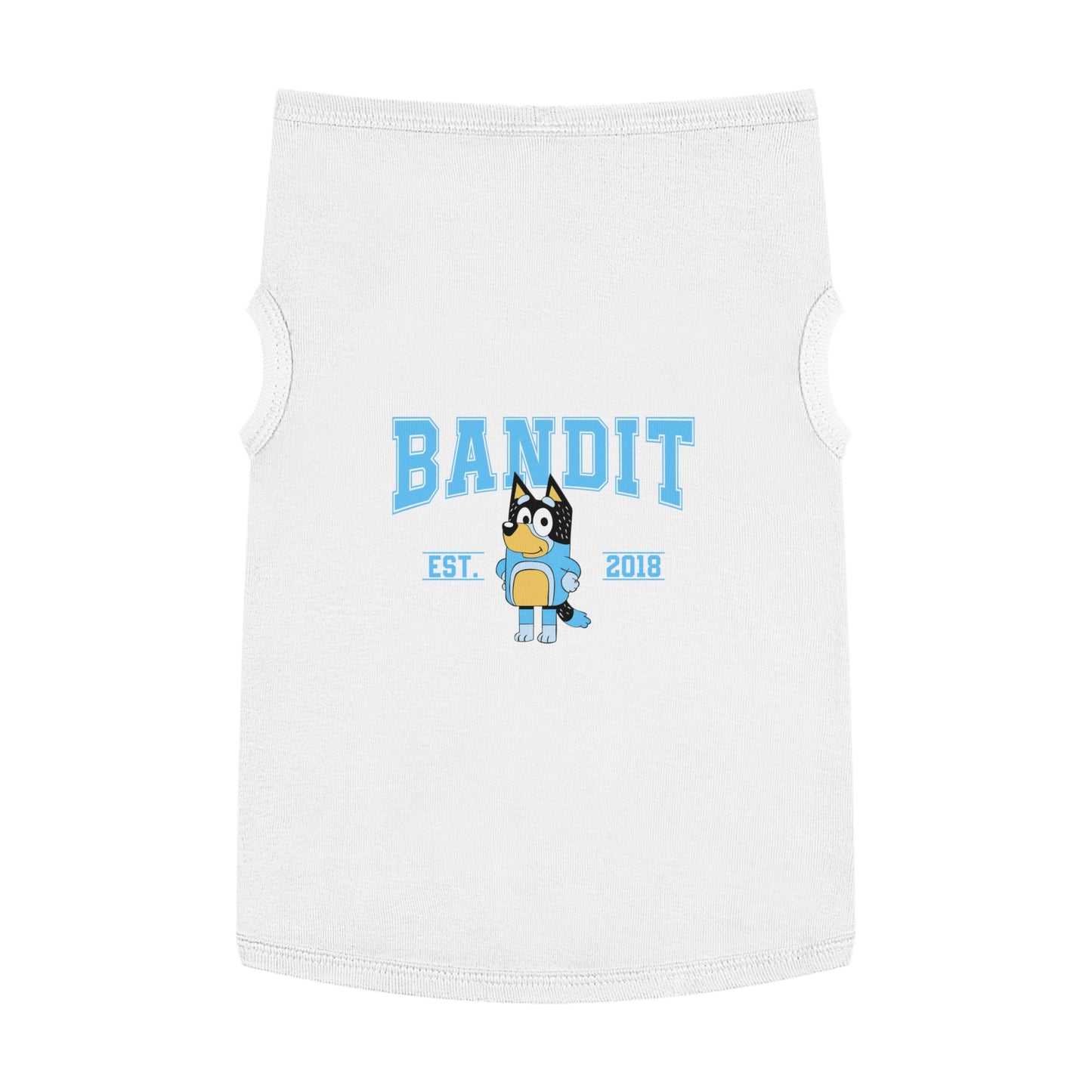 Princess Grace  BLUEY  Cute Dog Tank Top  'Bandit' Pet Apparel for Stylish Dogs