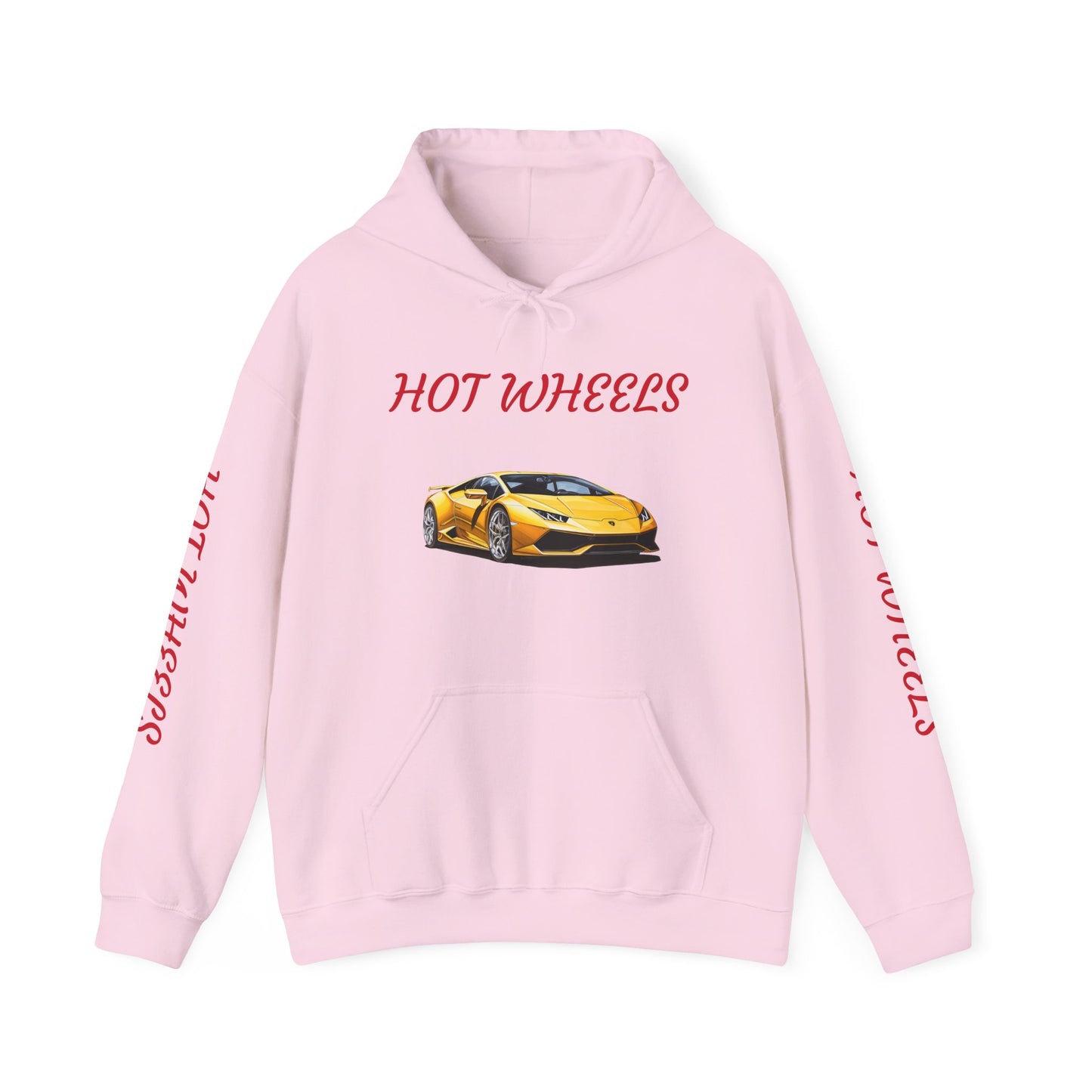 Princess Grace  Hot Wheels Unisex Hoodie Yellow Sports Car Graphic Sweatshirt