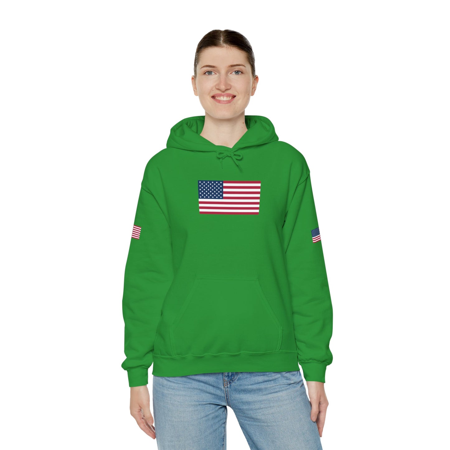 Princess Grace  TEAM USA   American Flag Hoodie Unisex Heavy Blend Sweatshirt