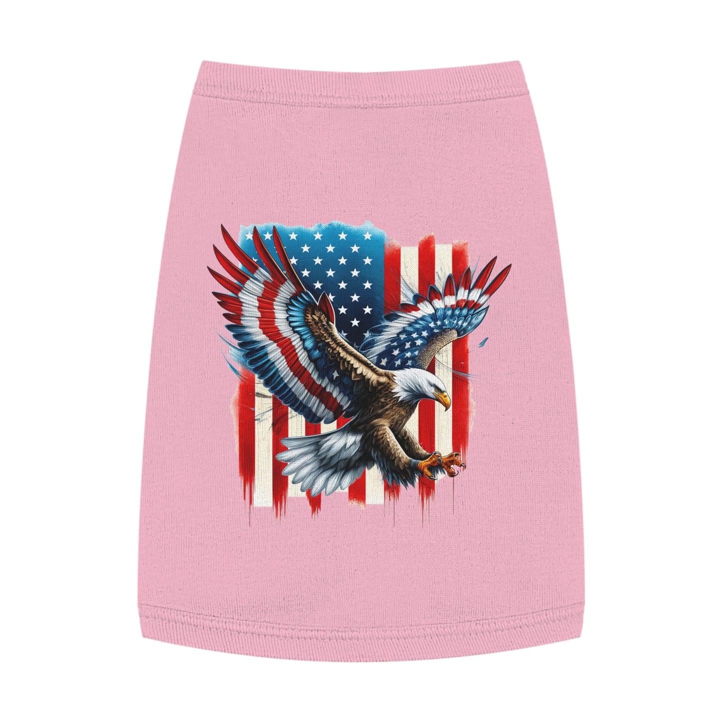 Princess Grace  Patriotic Eagle Pet Tank Top Perfect for Celebrating Independence Day or Outdoor Adventures