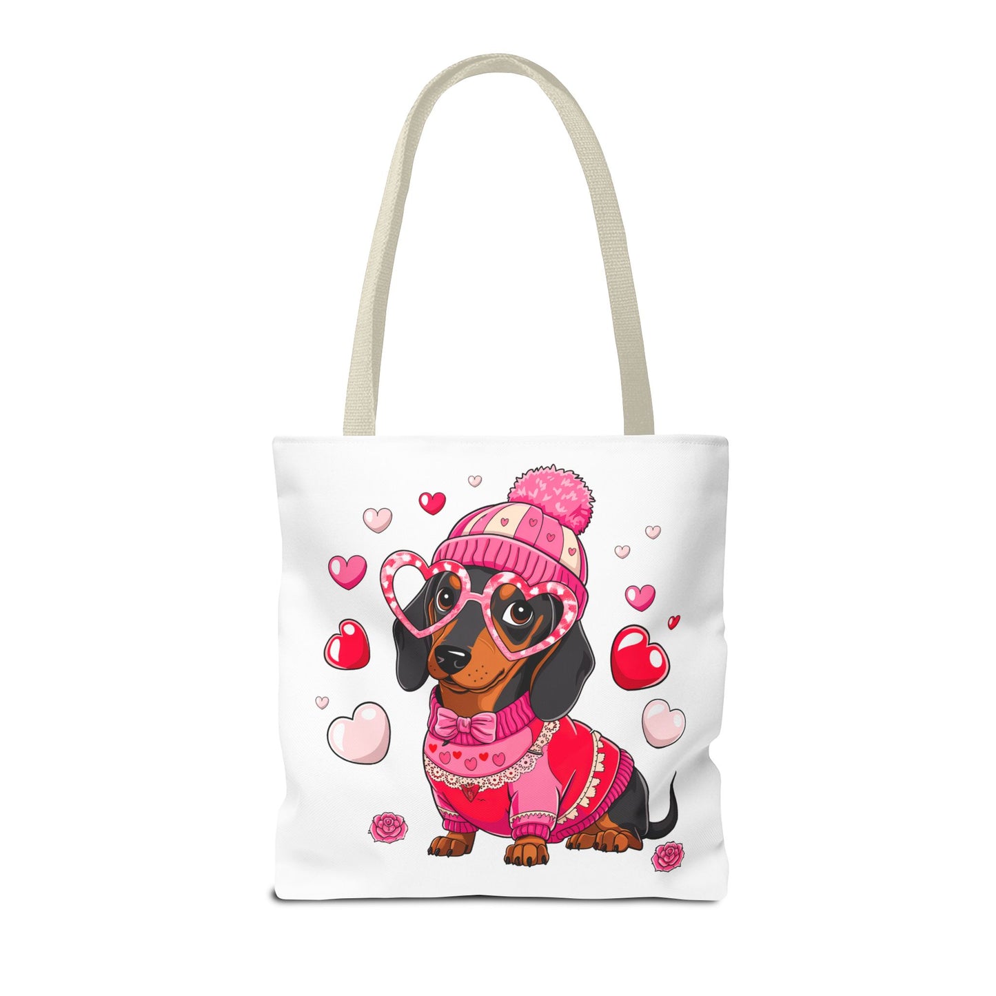 Princess Grace  Cute Dog Love Tote Bag  Perfect Gift for Dog Lovers on Valentine's Day