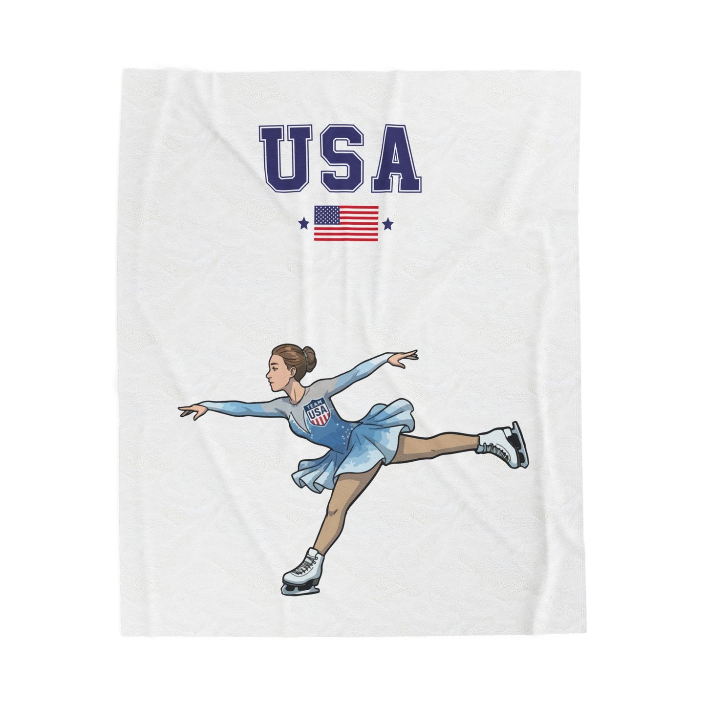 Princess Grace  TEAM USA  Velveteen Plush Blanket