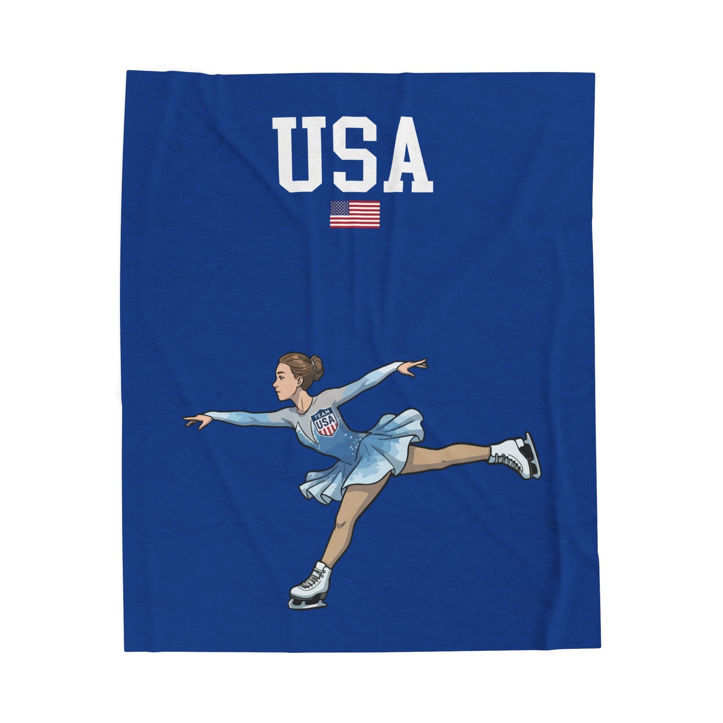 Princess Grace  TEAM USA  Velveteen Plush Blanket