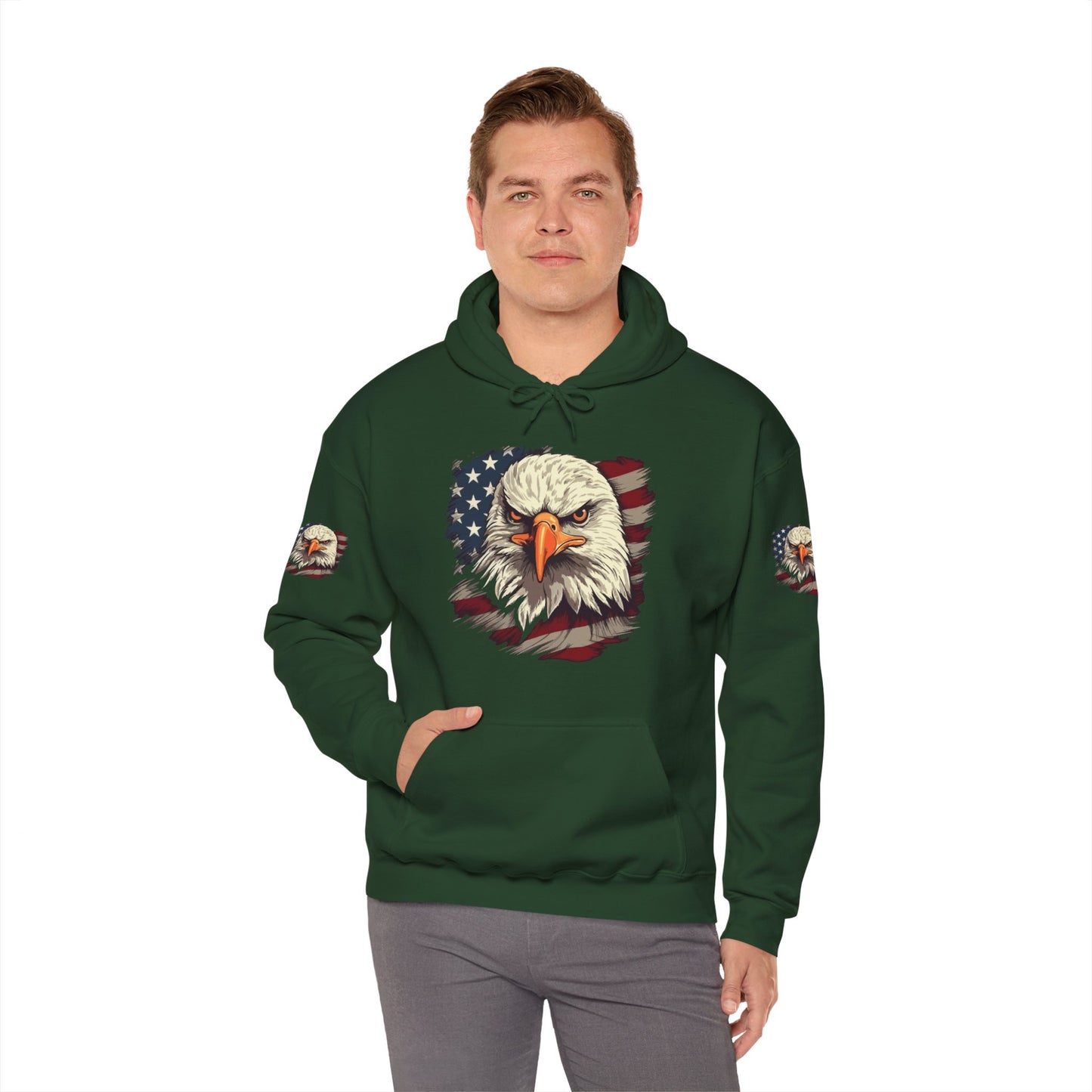 Princess Grace American Eagle Bold Unisex Heavy Blend Hooded Sweatshirt