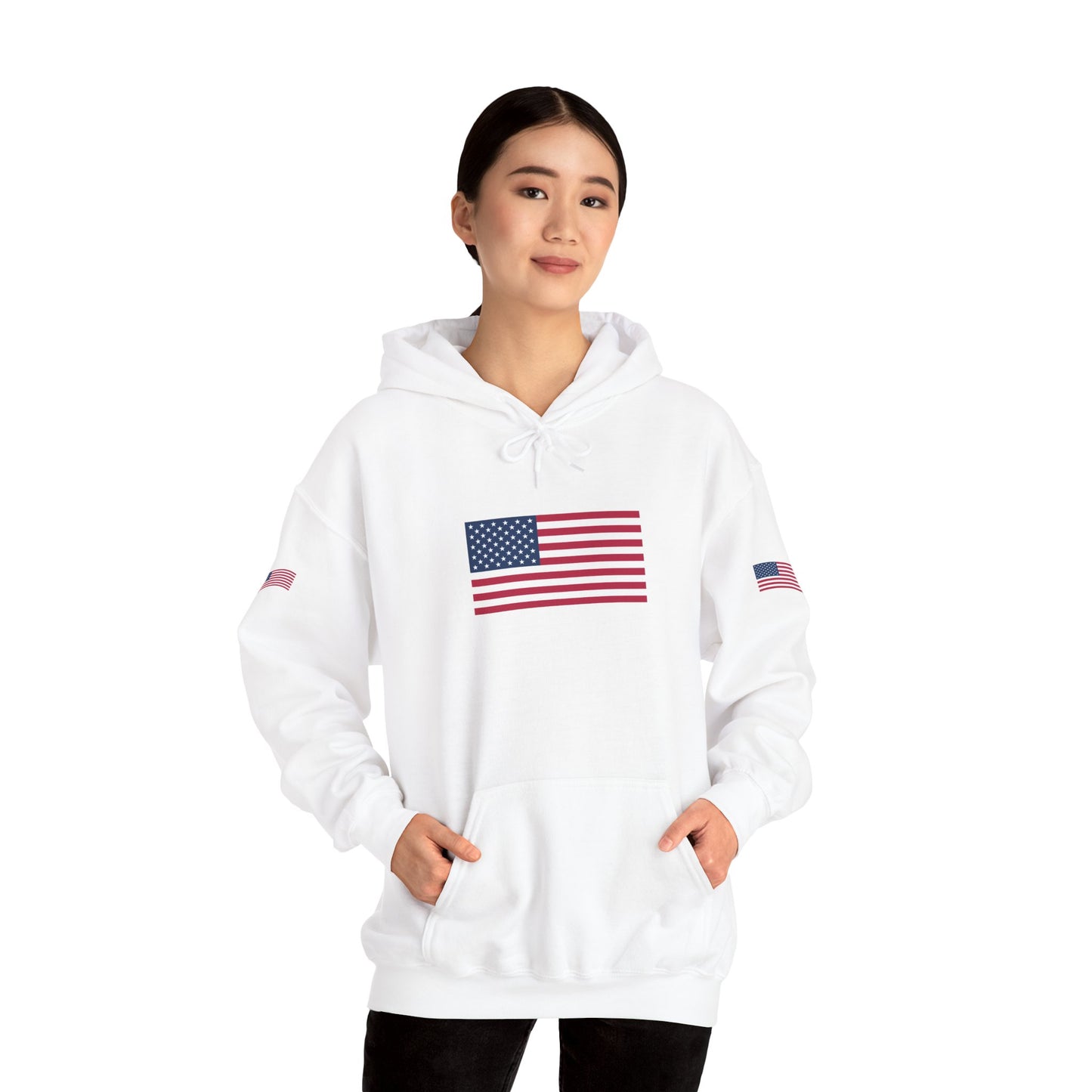 Princess Grace  TEAM USA   American Flag Hoodie Unisex Heavy Blend Sweatshirt