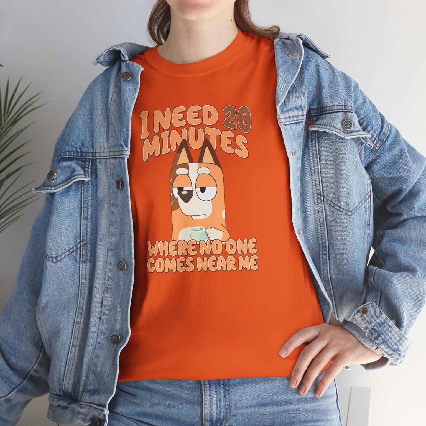 Princess Grace  Bluey  Funny Graphic Tee  "I Need 20 Minutes"