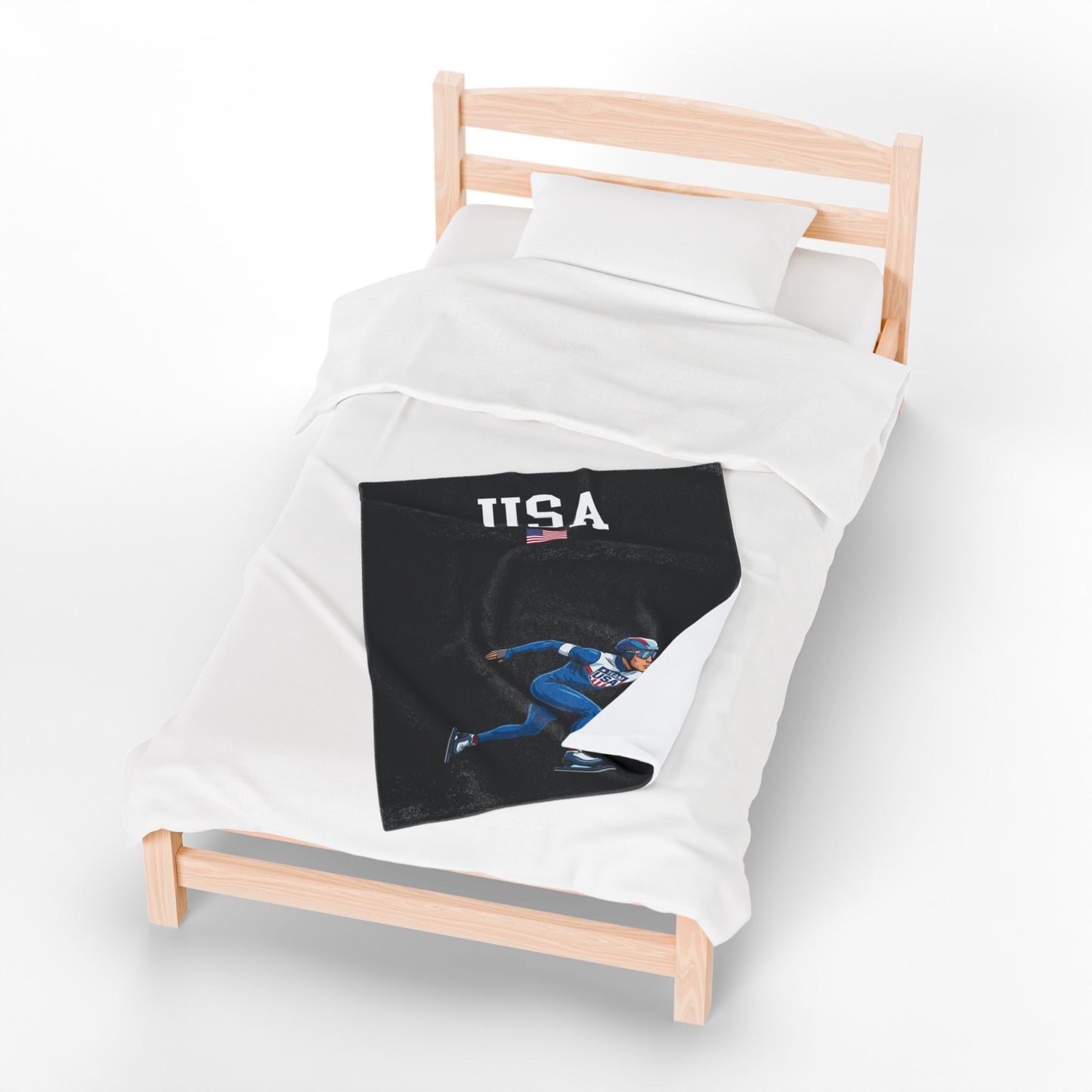 Princess Grace  TEAM USA  Velveteen Plush Blanket