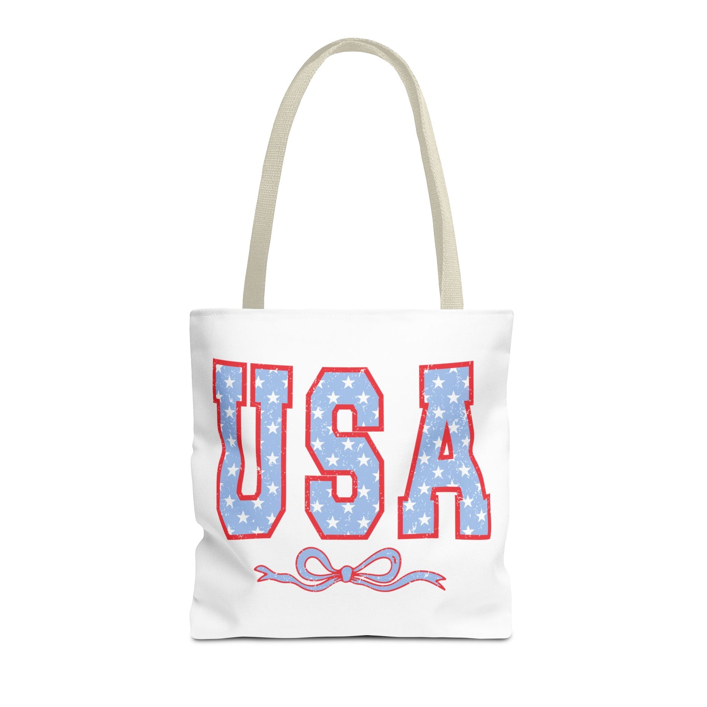 Princess Grace  USA Stars and Stripes Tote Bag Perfect for Independence Day Celebrations