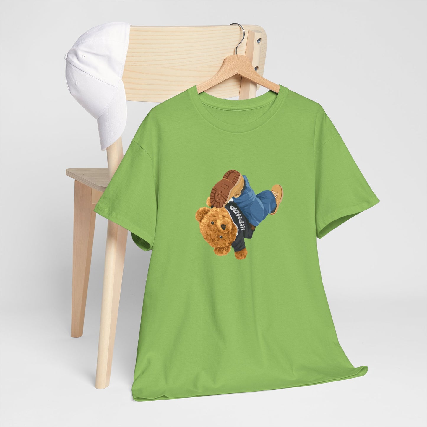 Princess Grace  Casual Vintage Hi[ Hop Bear Tee for Trendy Everyday Wear