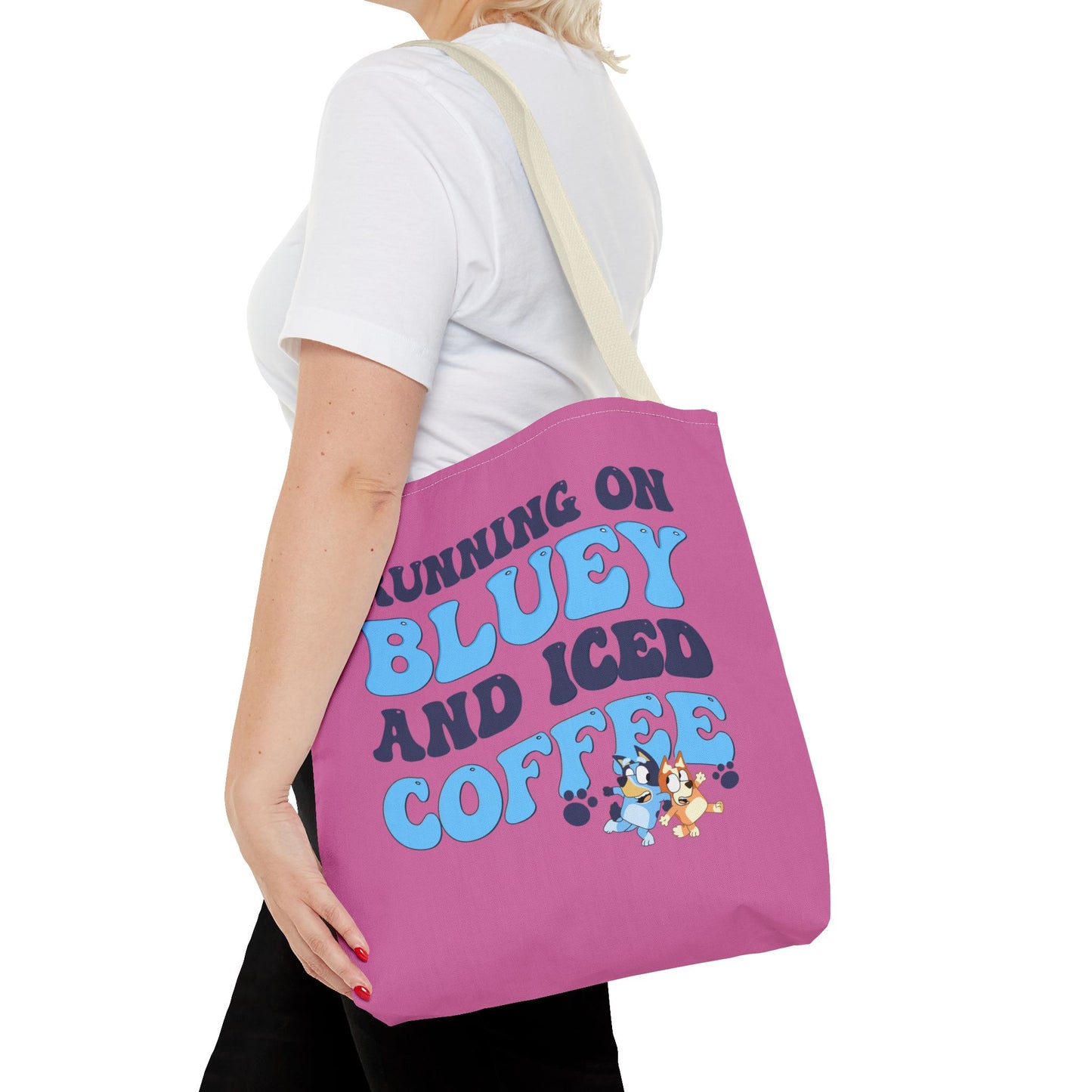 Princess Grace  Cute Bluey Coffee Tote Bag Perfect for Dog Lovers & Coffee Enthusiasts