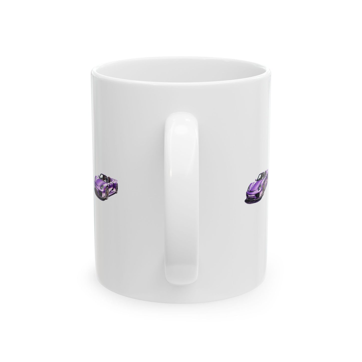 Princess Grace  Purple Sports Car Ceramic Mug  11oz & 15oz Coffee Cups for Car Enthusiasts