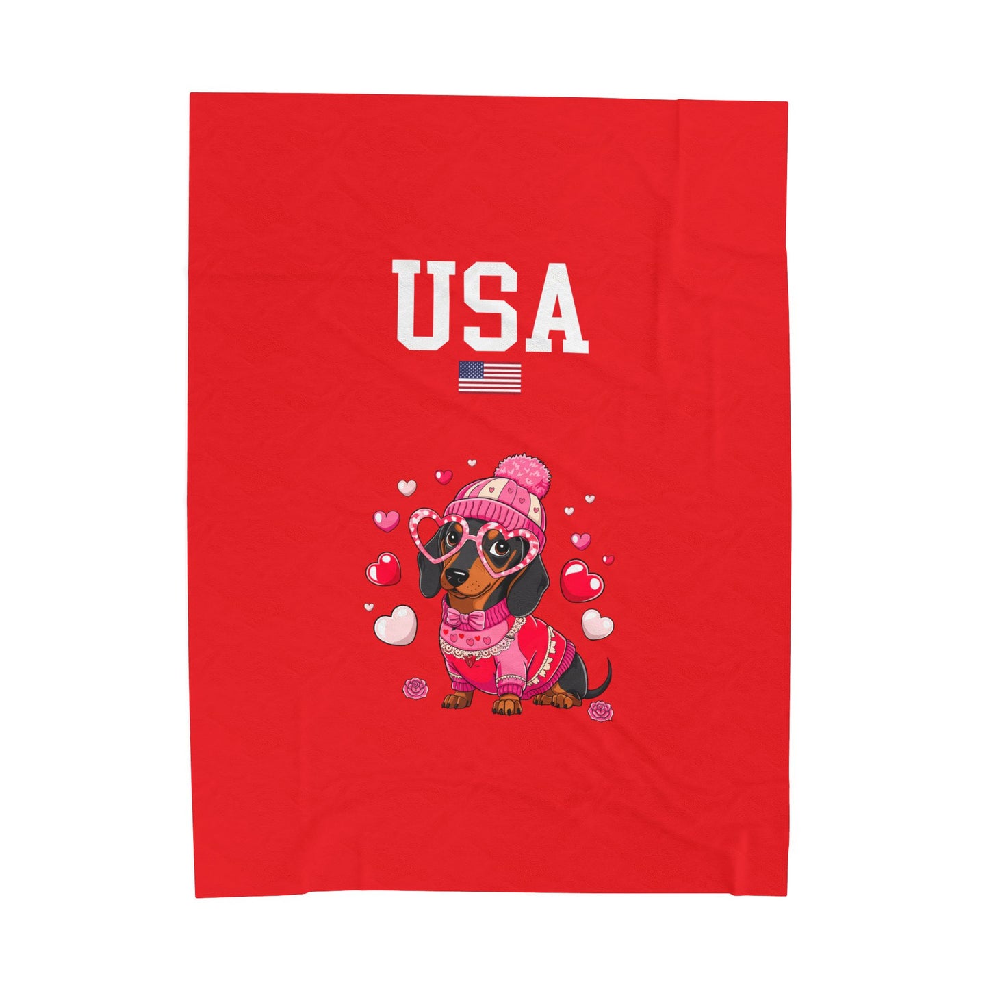 Princess Grace  TEAM USA  Velveteen Plush Blanket