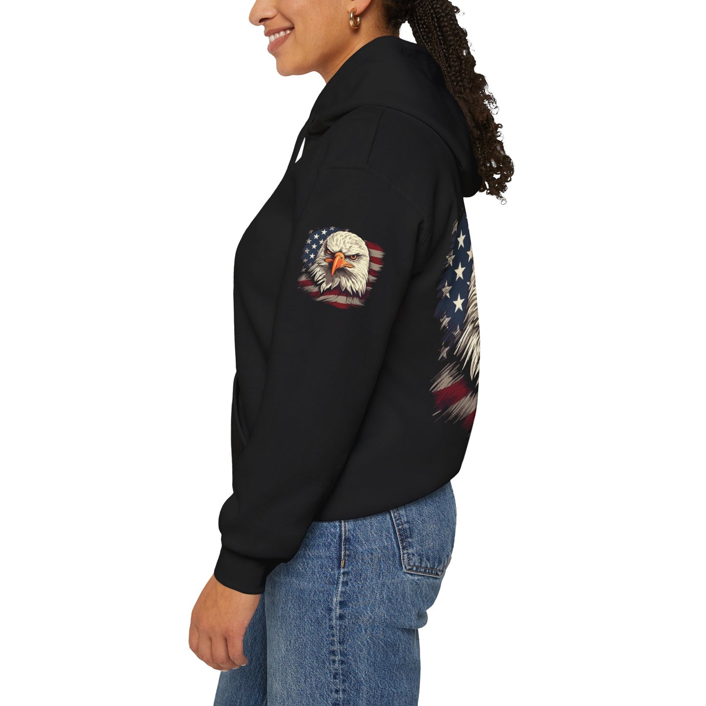 Princess Grace American Eagle Bold Unisex Heavy Blend Hooded Sweatshirt