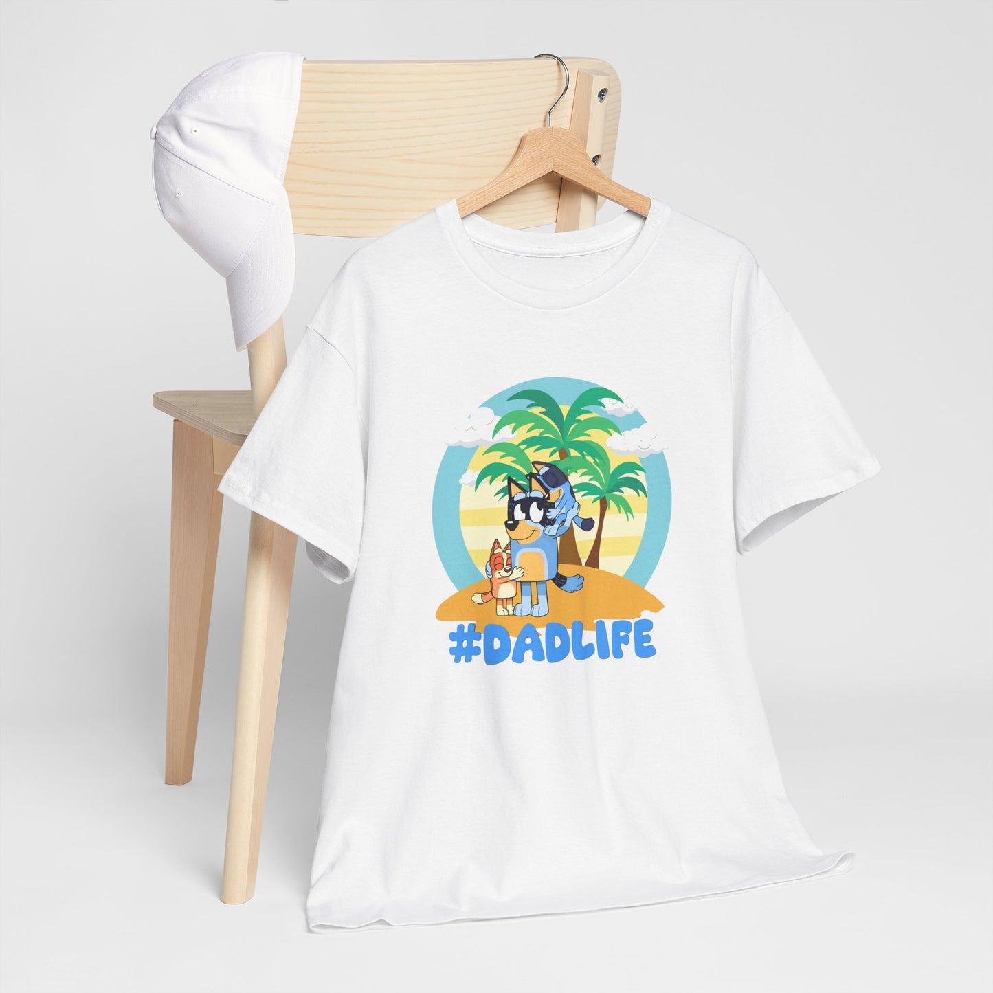 Princess Grace  Bluey  #DadLife Unisex Heavy Cotton Tee  Perfect for Dads Beach Vibes and Everyday Wear