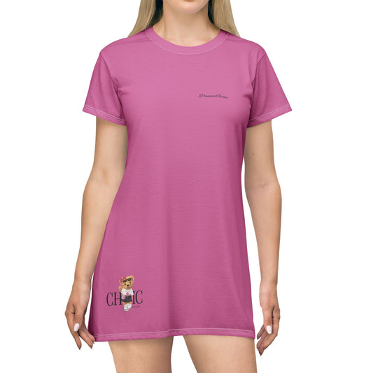 Princess Grace  Cute Chic T-Shirt Dress for Casual Days