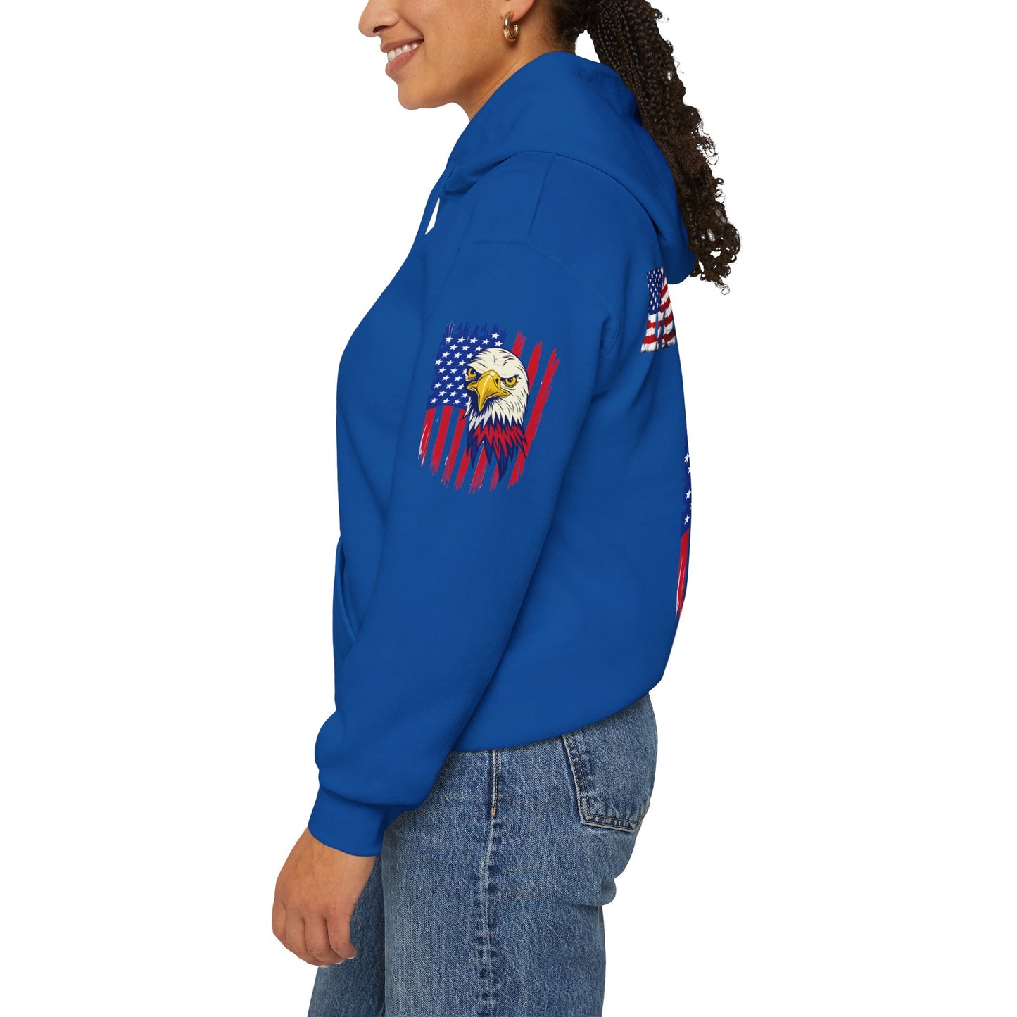 Princess Grace  American Pride Marine Eagle Hooded Sweatshirt