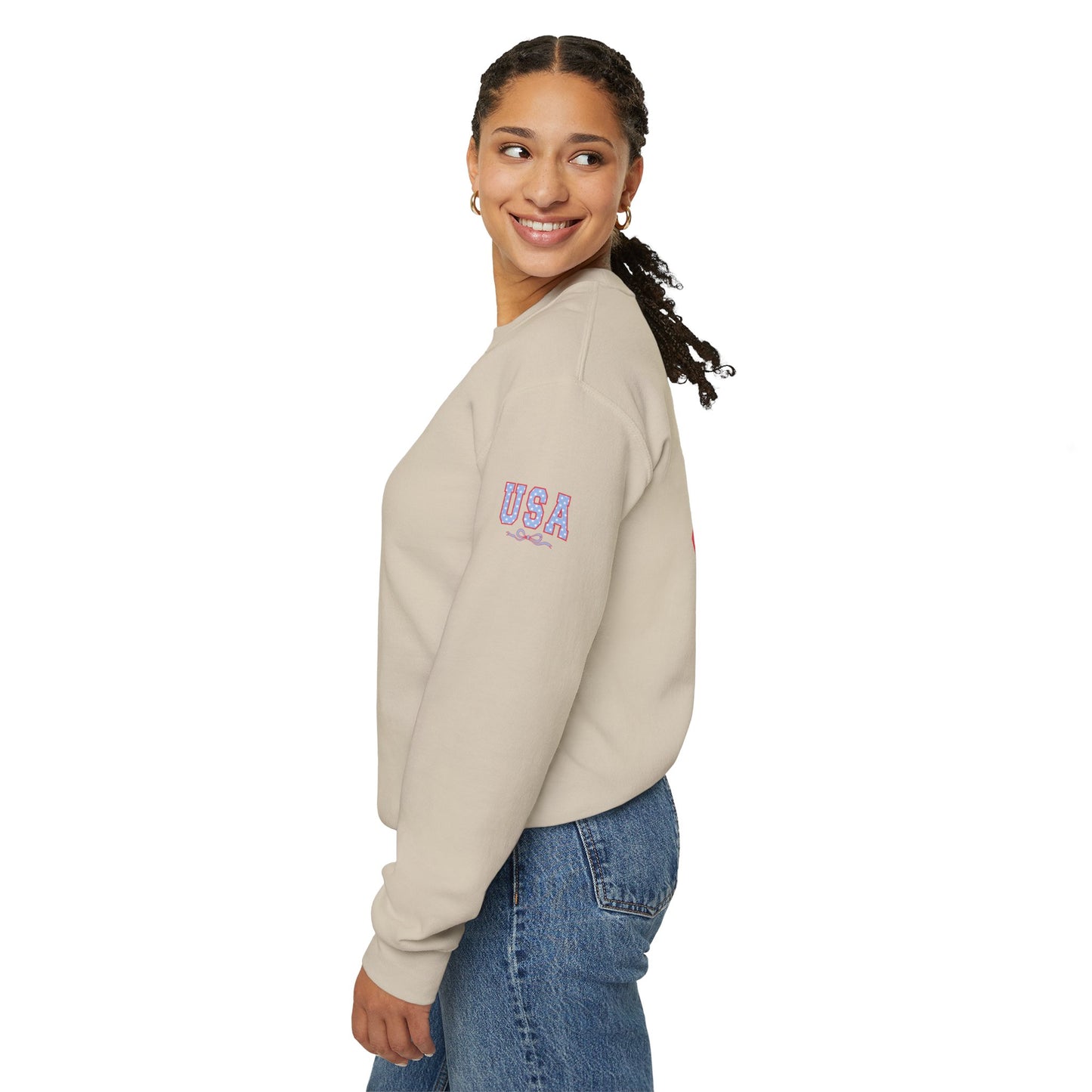 Princess Grace  TEAM USA  Unisex Patriotic Crewneck Sweatshirt for All Seasons