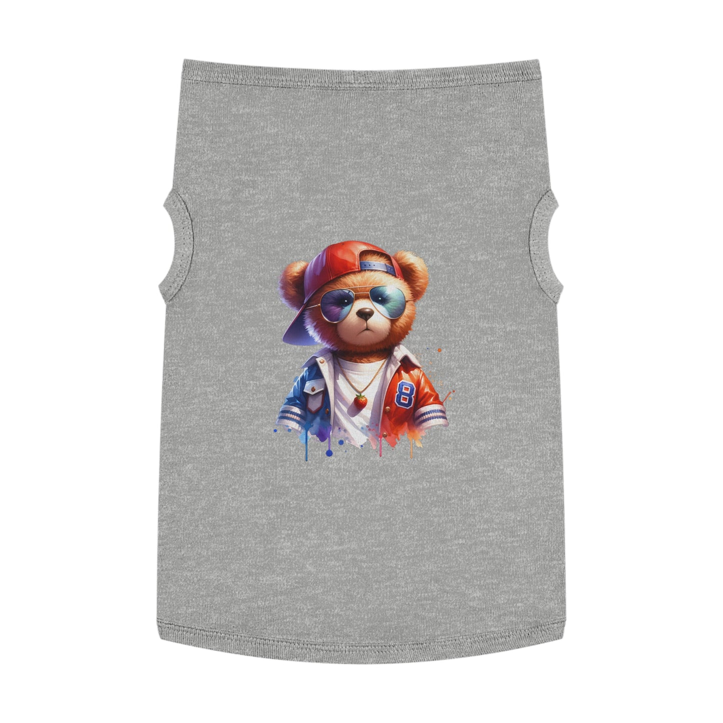 Princess Grace  CUTE Cool Bear Pet Tank Top  Stylish Dog Apparel for Fun Outings