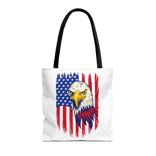 Princess Grace  Patriotic Eagle Tote Bag American Flag Design