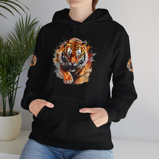 Princess Grace  Fierce Tiger Graphic Unisex Heavy Blend Hoodie