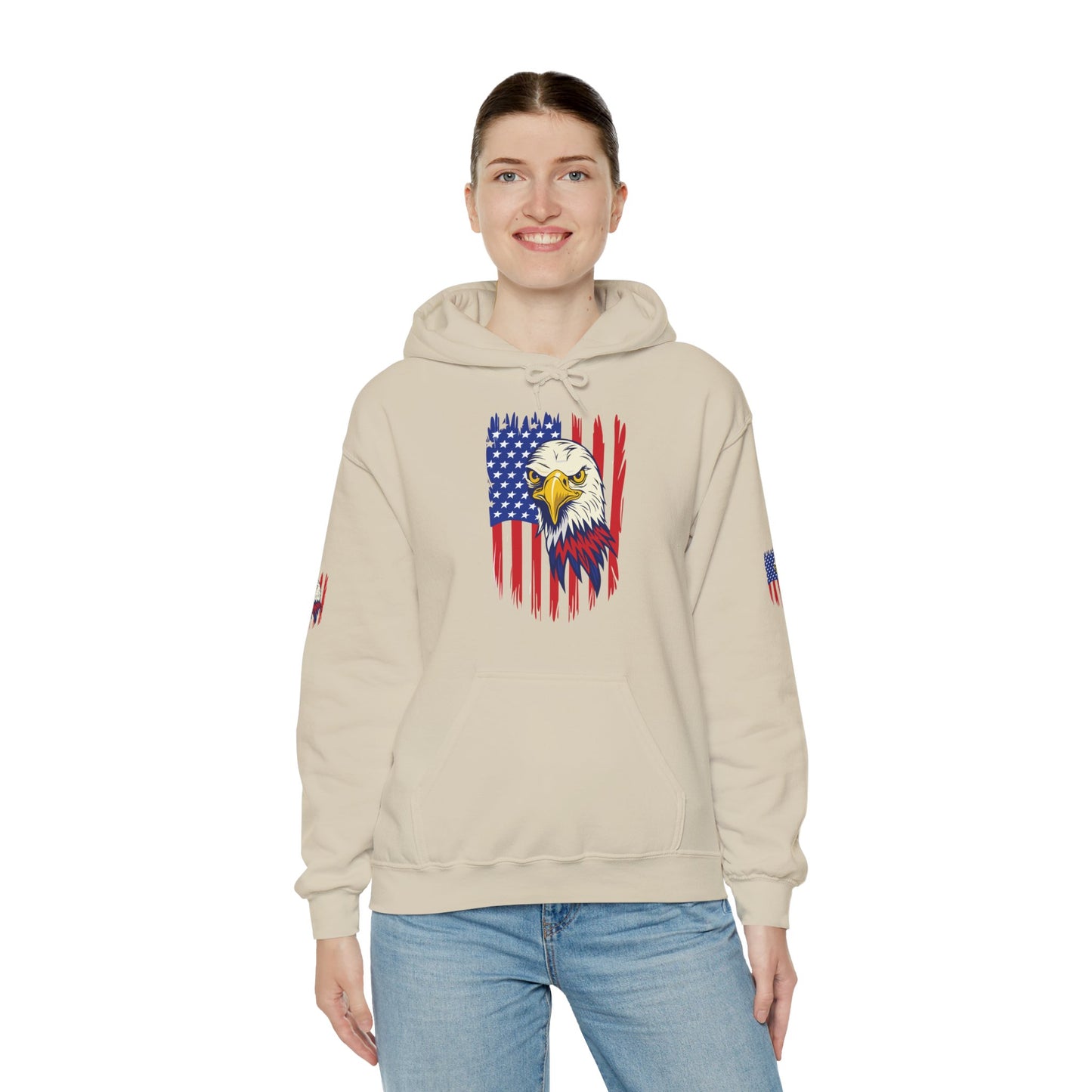 Princess Grace  Patriotic Eagle Unisex Heavy Blend Hoodie