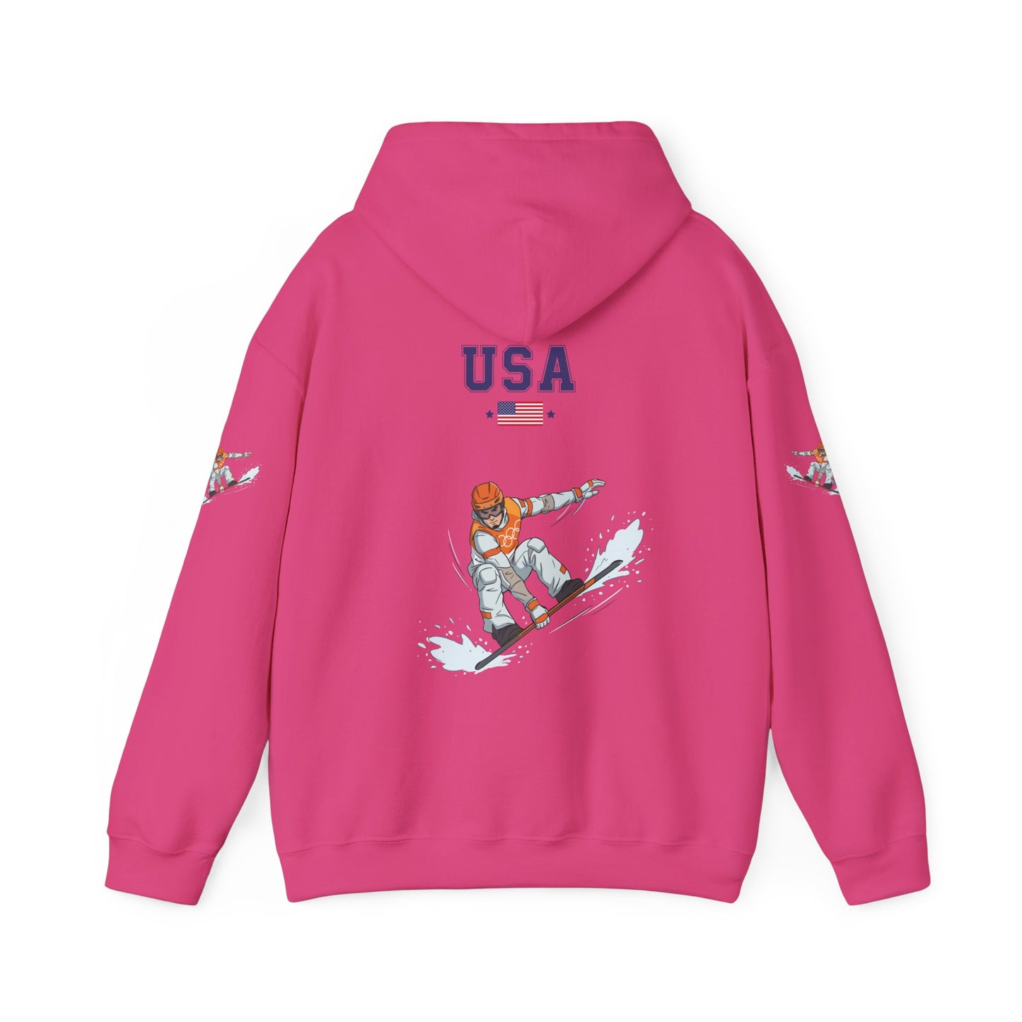 Princess Grace  TEAM USA  Snowboard  Unisex Heavy Blend Hooded Sweatshirt