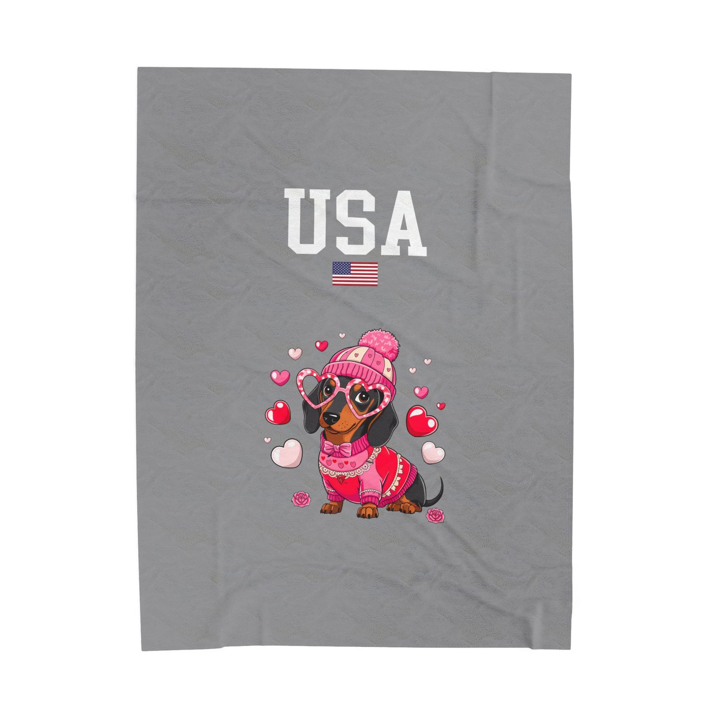 Princess Grace  TEAM USA  Velveteen Plush Blanket