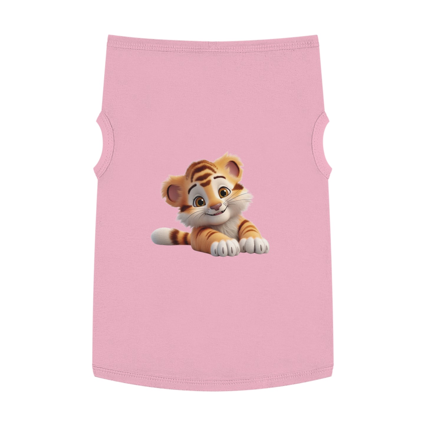 Princess Grace  CUTE Tiger Print Pet Tank Top  Fun Summer Outfit for Cats and Small Dogs