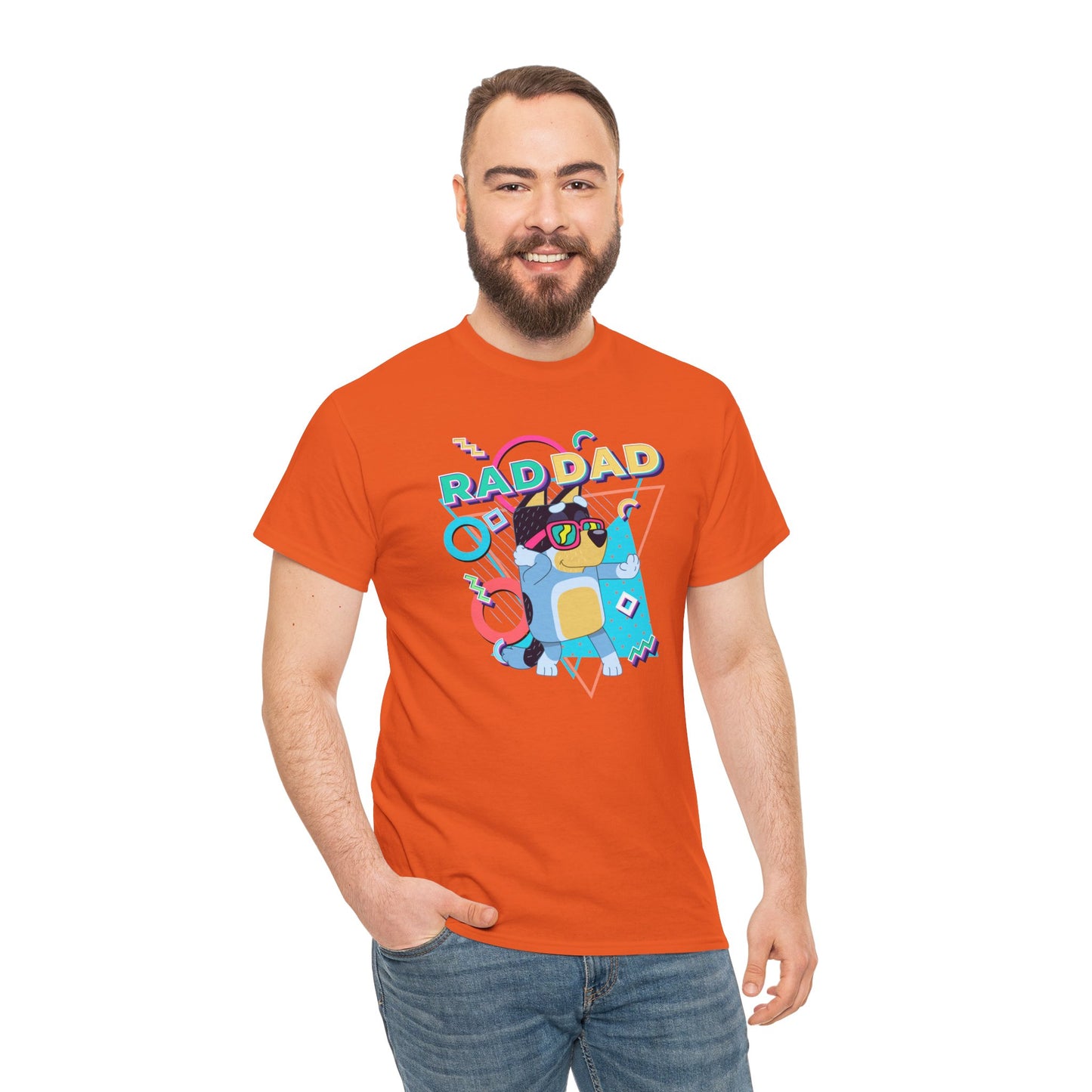 Princess Grace  Bluey  Funny Rad dad Unisex Heavy Cotton Tee  Perfect Gift for Cool Dads