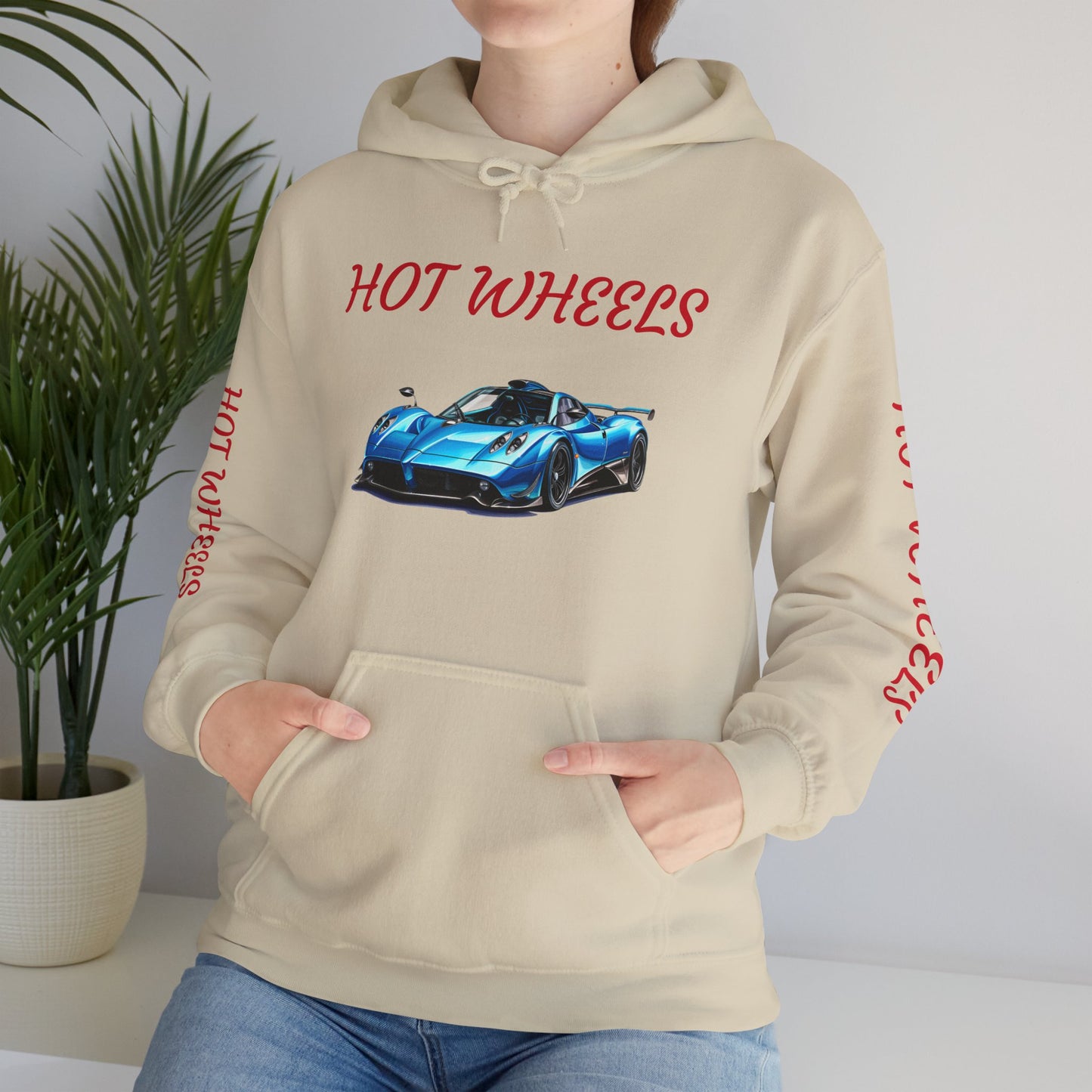 Princess Grace  Unisex Heavy Blend Hot Wheels Hooded Sweatshirt Stylish Car Graphic for Auto Enthusiasts