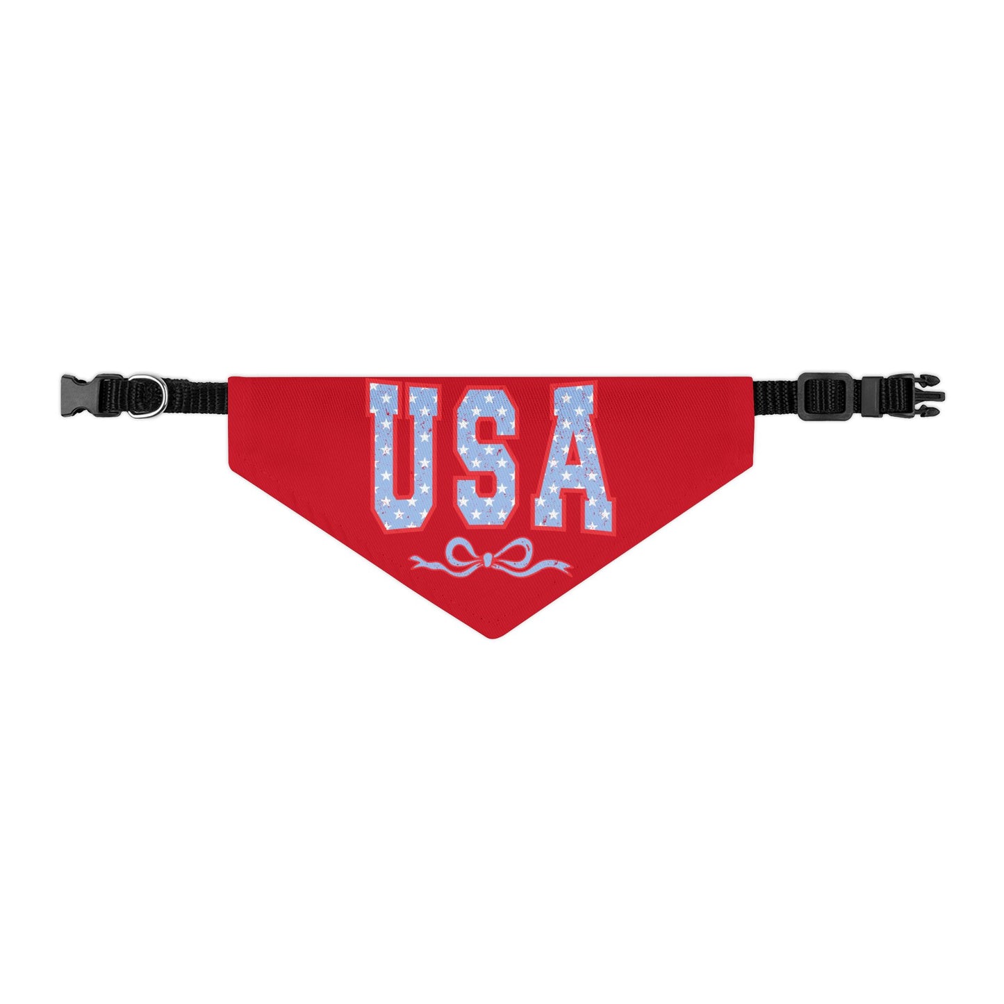 Princess Grace  USA Pet Bandana Collar  Patriotic Dog Accessory for Holidays & Celebrations