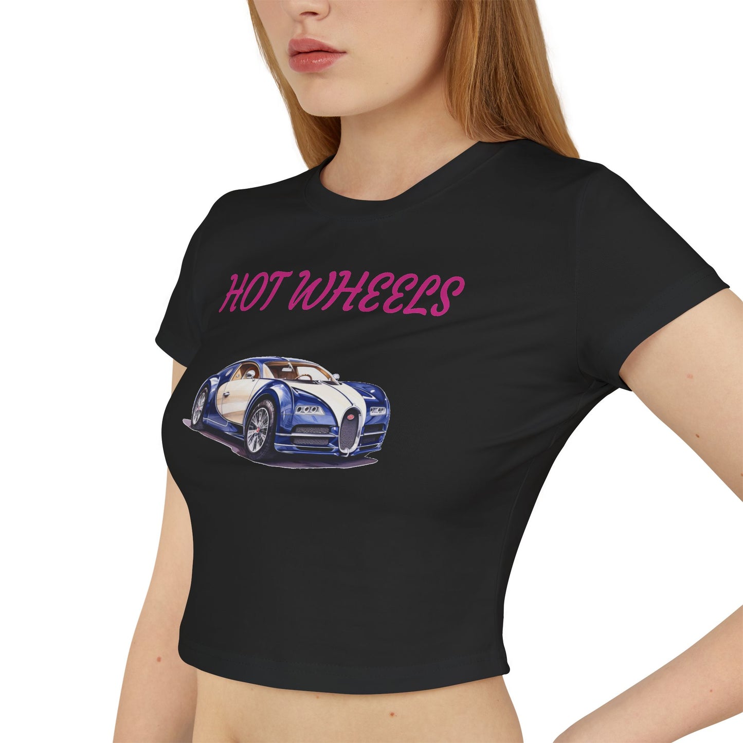 Princess Grace  Hot Wheels Women's Baby Tee Cute Car Graphic T-Shirt for Car Enthusiasts