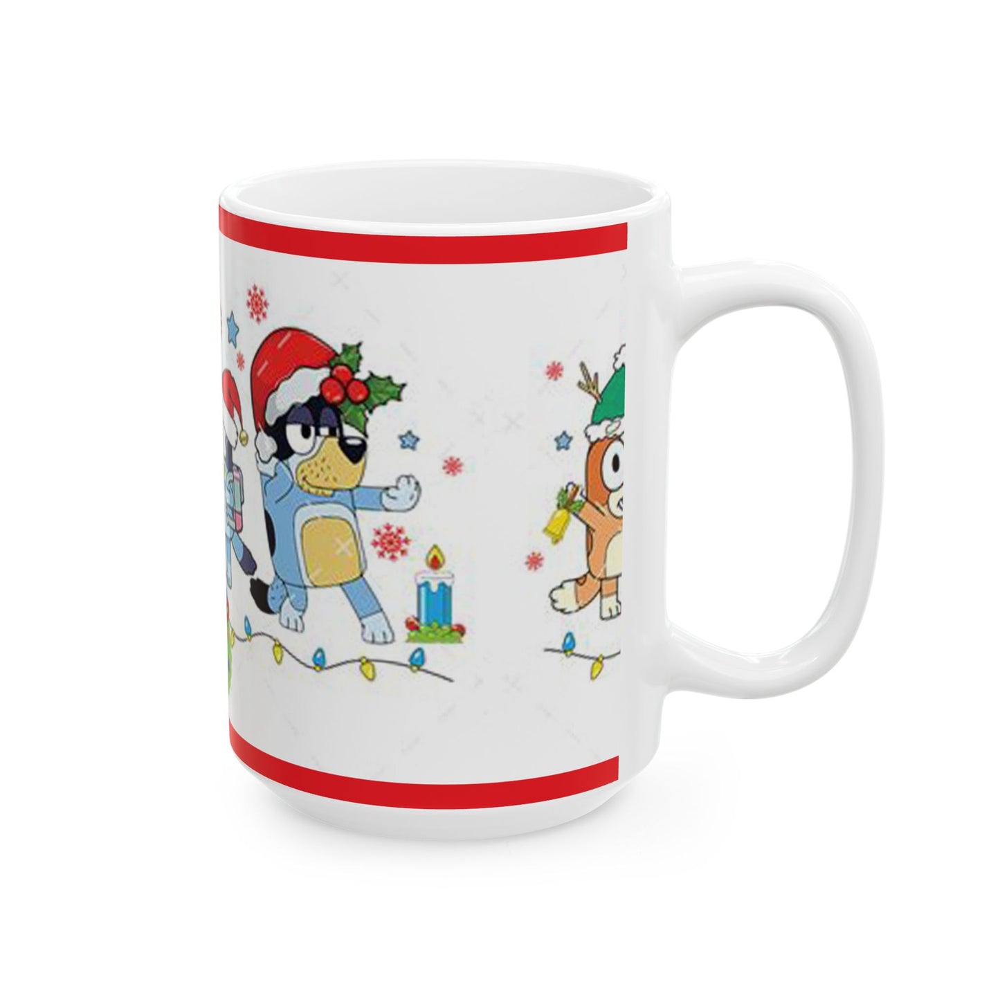 Princess Grace Festive Pet Ceramic Mug  Holiday Dog and Cat Design
