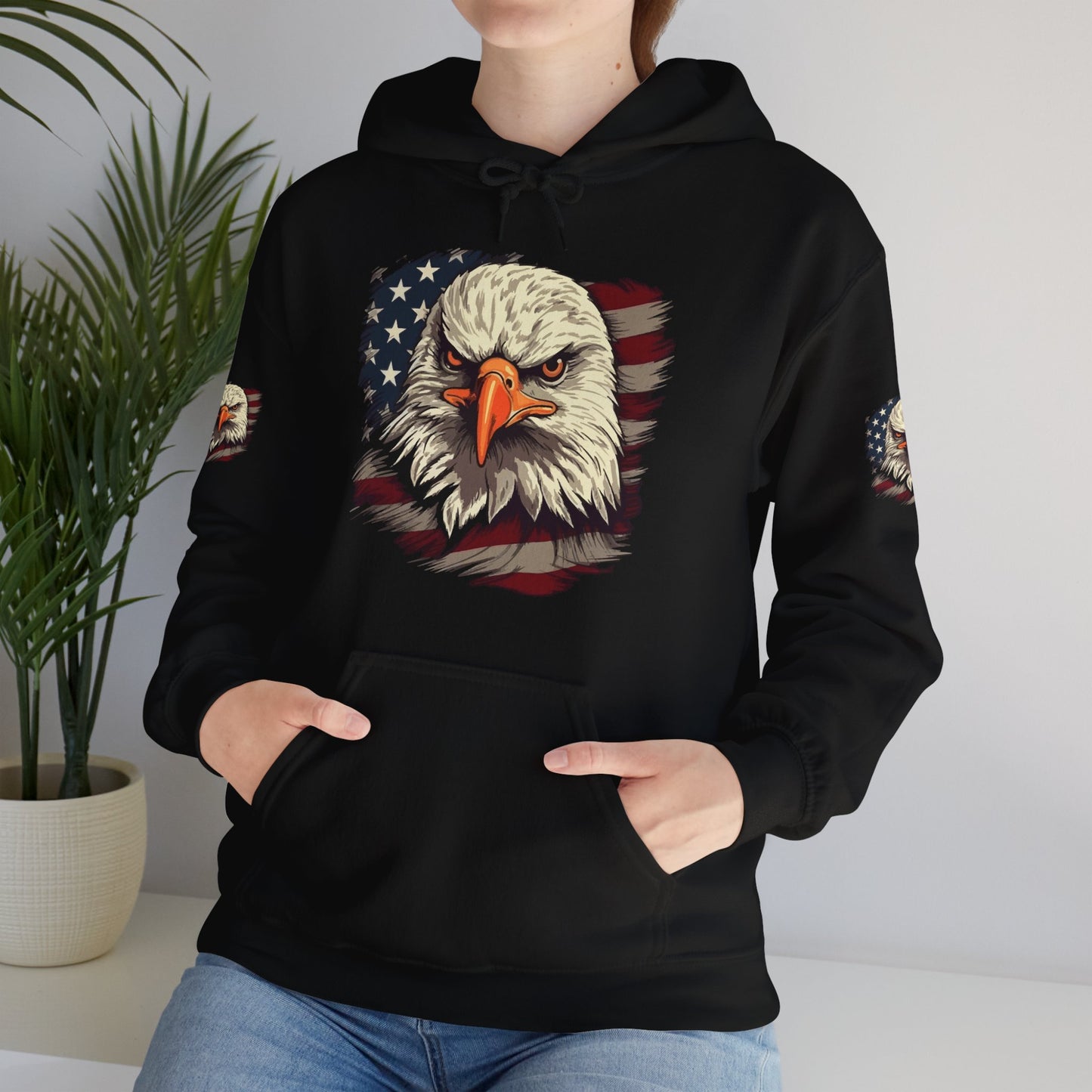 Princess Grace American Eagle Bold Unisex Heavy Blend Hooded Sweatshirt