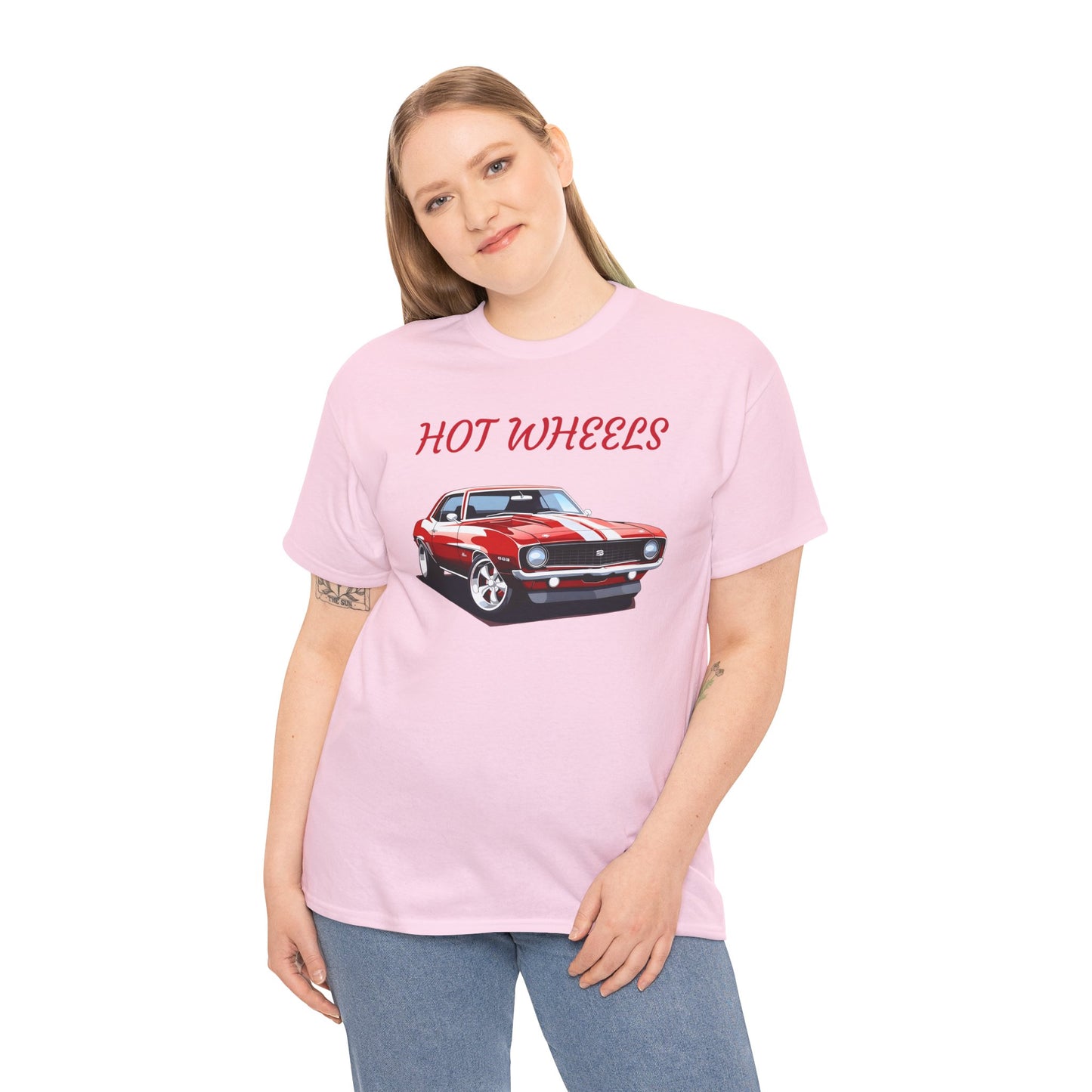 Princess Grace  Hot Wheels Graphic Unisex Heavy Cotton Tee Perfect for Car Enthusiasts