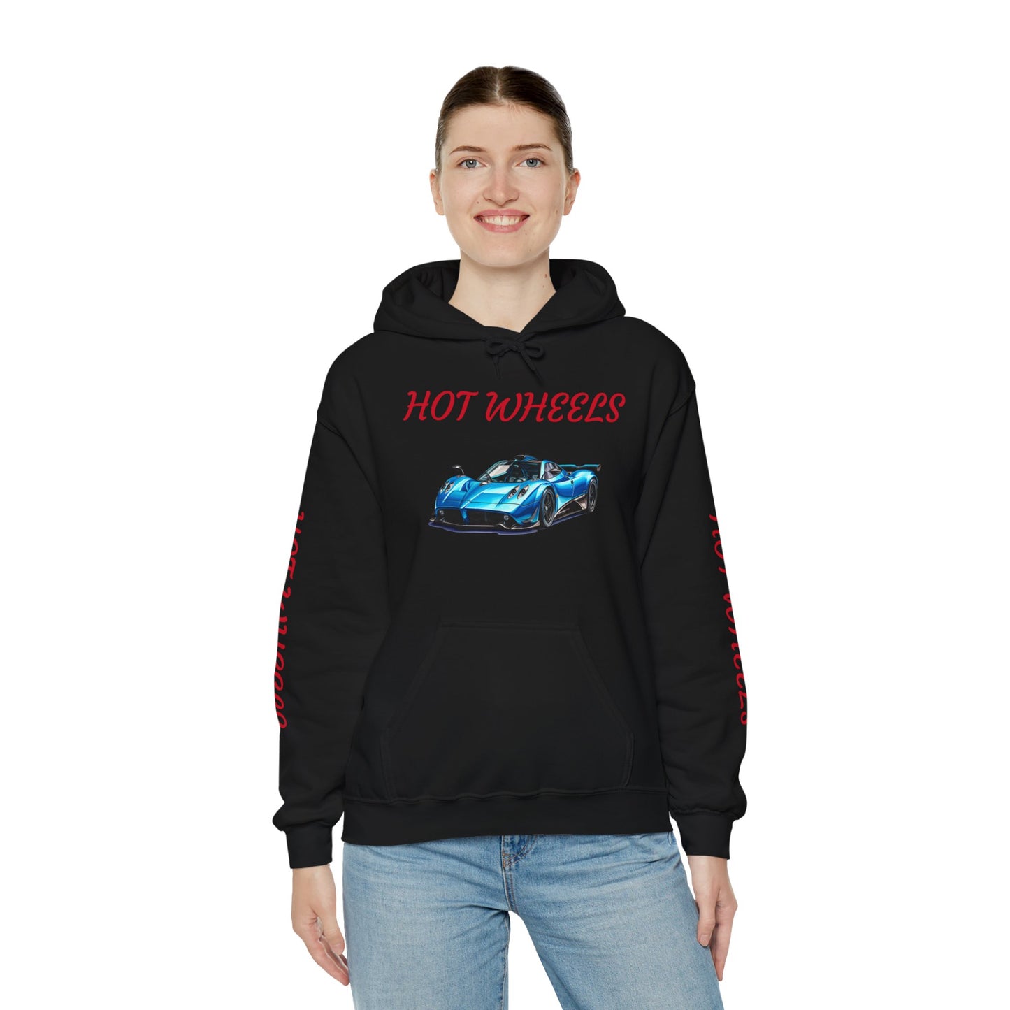 Princess Grace  Unisex Heavy Blend Hot Wheels Hooded Sweatshirt Stylish Car Graphic for Auto Enthusiasts