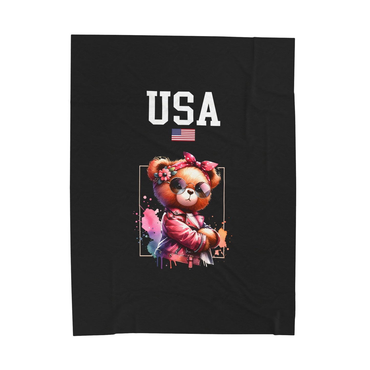 Princess Grace  TEAM USA  Velveteen Plush Blanket