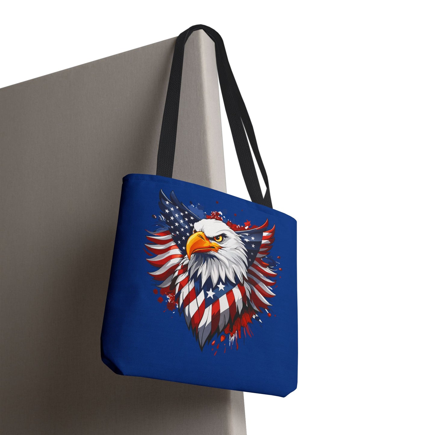 Princess Grace  Patriotic Eagle Tote Bag USA Flag Design for Independence Day & Everyday Use