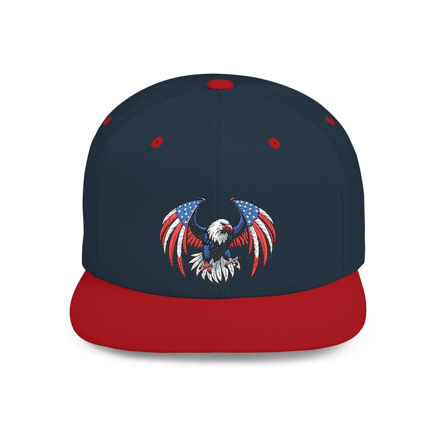 Princess Grace  Patriotic Eagle Flat Bill Snapback Hat