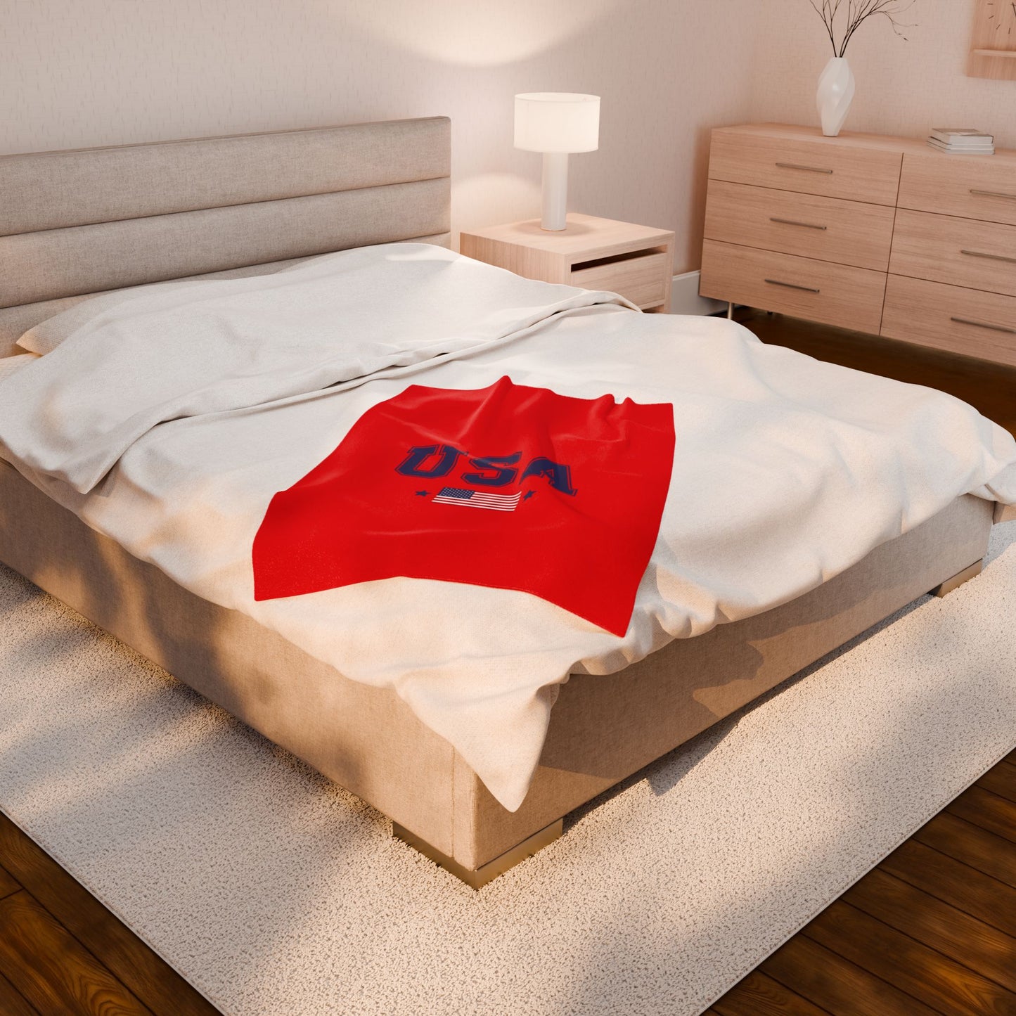 Princess Grace  TEAM USA  Velveteen Plush Blanket