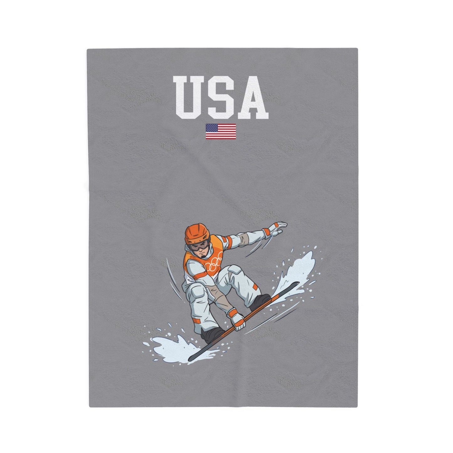 Princess Grace  TEAM USA  Velveteen Plush Blanket