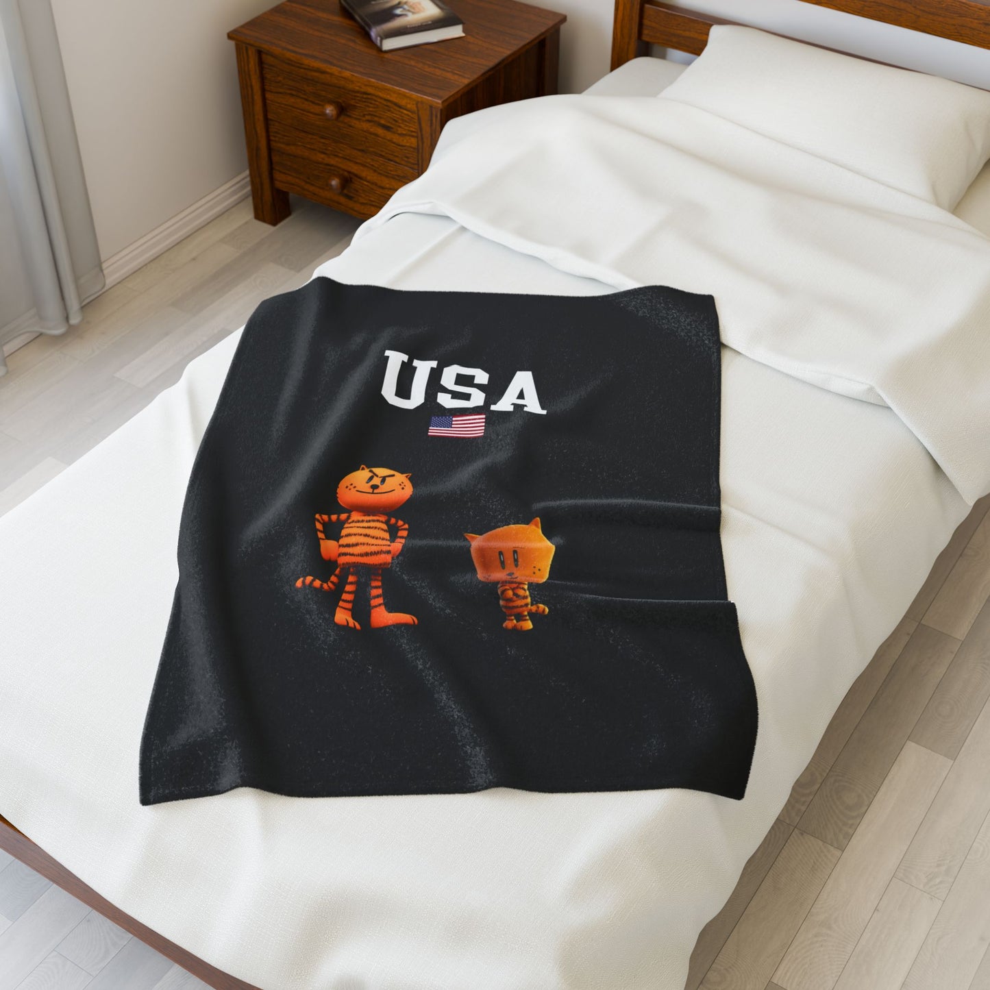 Princess Grace  TEAM USA  Velveteen Plush Blanket