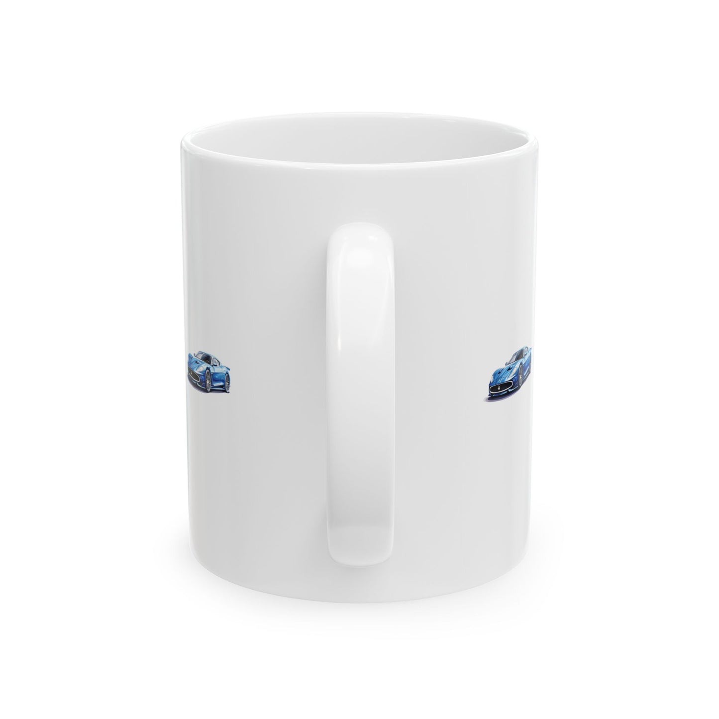 Princess Grace  Blue Sports Car Ceramic Mug   Perfect for Car Enthusiasts